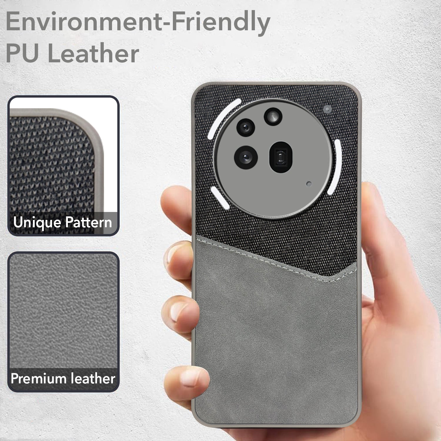 For Nothing Phone 3A Pro 5G Back Cover Case  (Dual PU Leather Stitch | Professional Minimalist | Soft and Flexible)