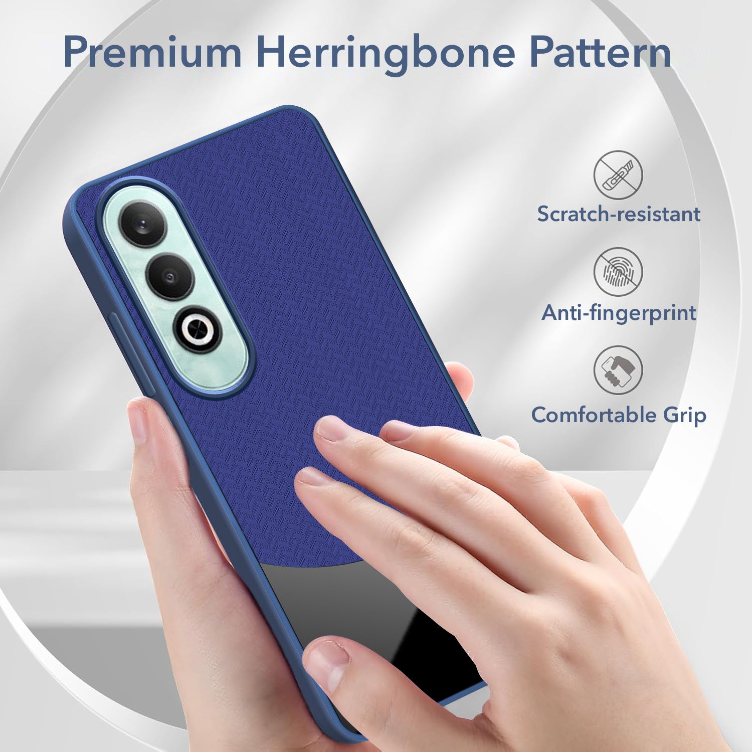 For Oneplus Nord CE 4 Back Cover Case (Elegant PU Leather Finish | Premium Minimalist Professional | Camera Protection Bump)