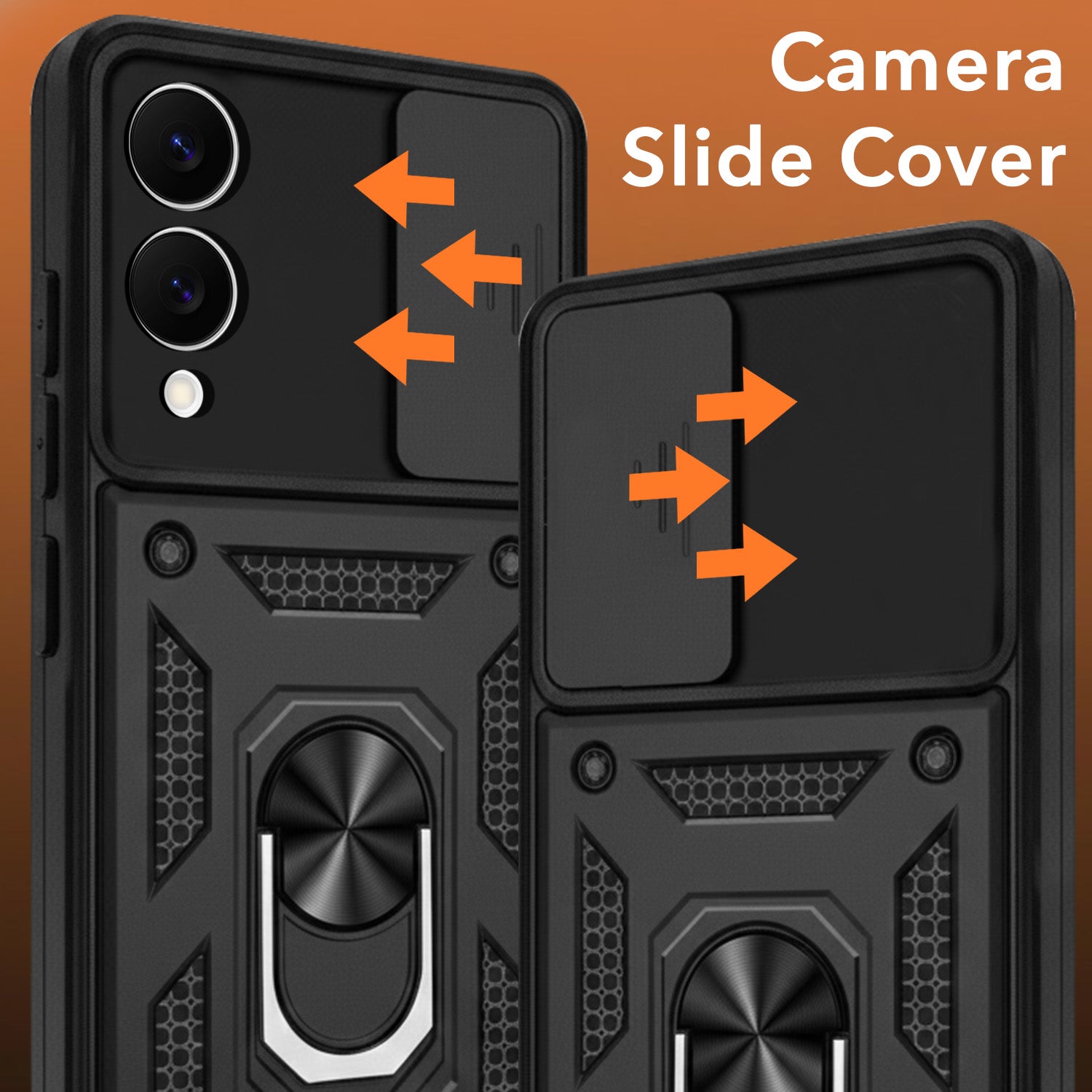 For Samsung Galaxy S25 Edge Back Cover Case (Hybrid Dual Armor Polycarbonate)