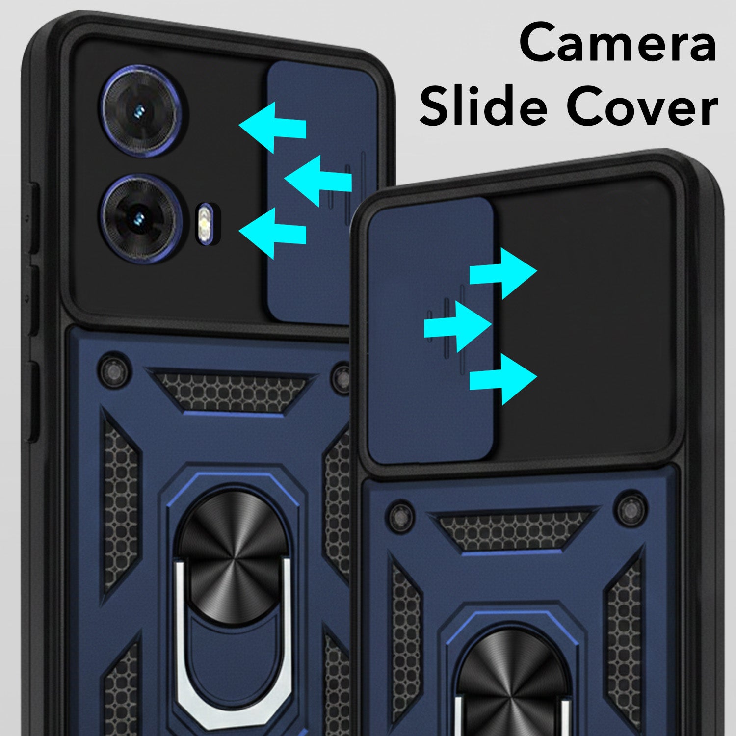For Motorola Moto G85 5G Back Cover Case (Hybrid Dual Armor Polycarbonate)