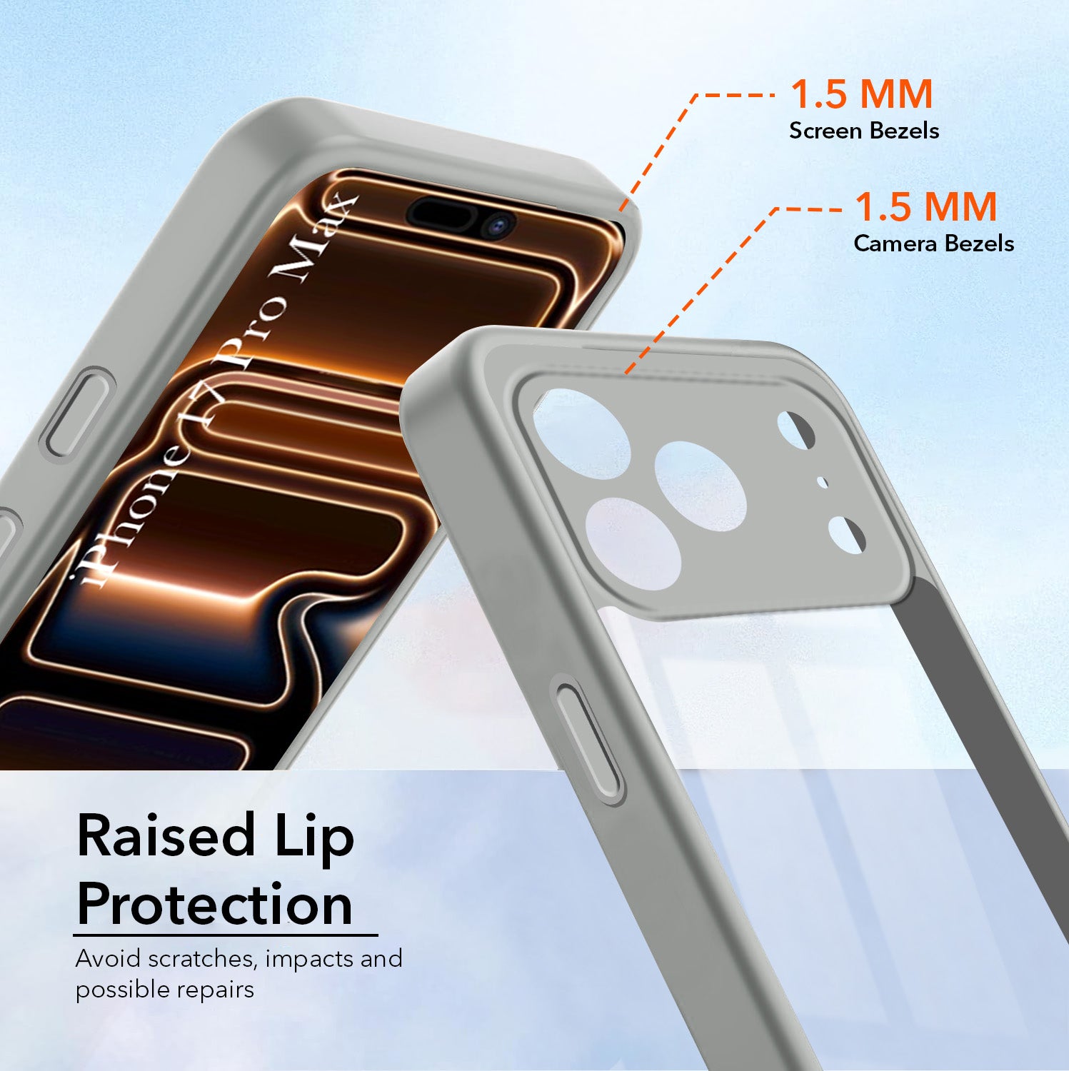 For Apple iPhone 17 Pro Max Back Cover Case Ultra-Hybrid (Lifetime Anti Yellow | Anti Scratch | Crystal Clear Shockproof)
