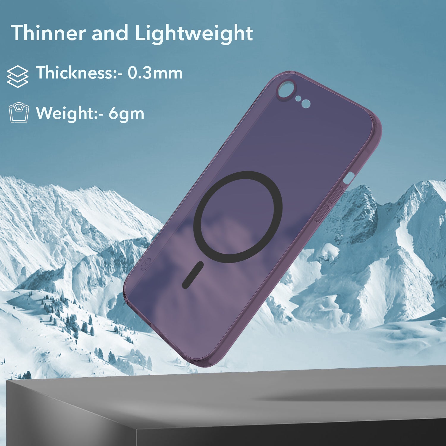 For iPhone SE 2020 | SE 2022 Back Cover Case (Frosted Matte Feel | MagSafe Compatible Wireless Charging | Polycarbonate Material)