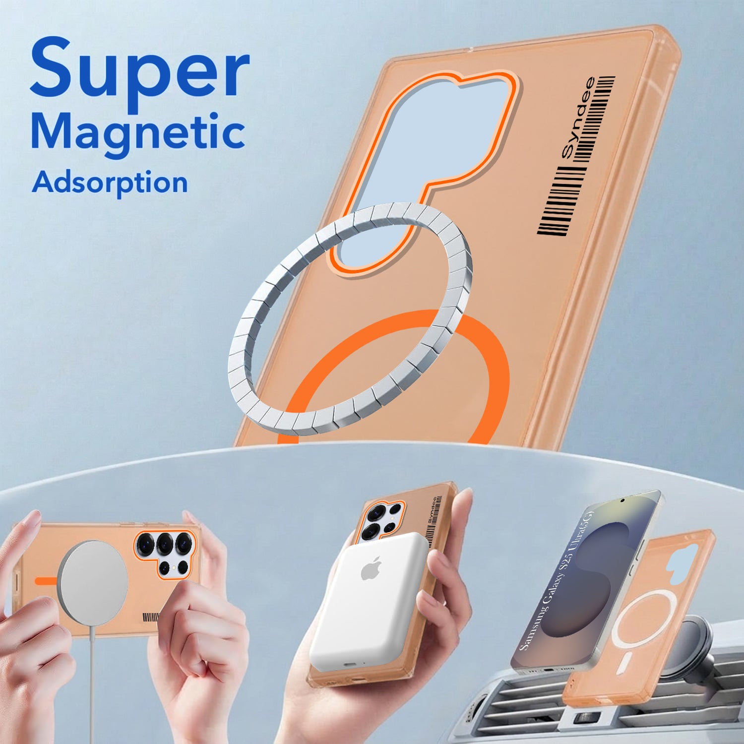 For Samsung Galaxy S25 Ultra Back Cover Case (Soft Touch | Camera Bump Protection | MagSafe Compatible | Matte Finish)