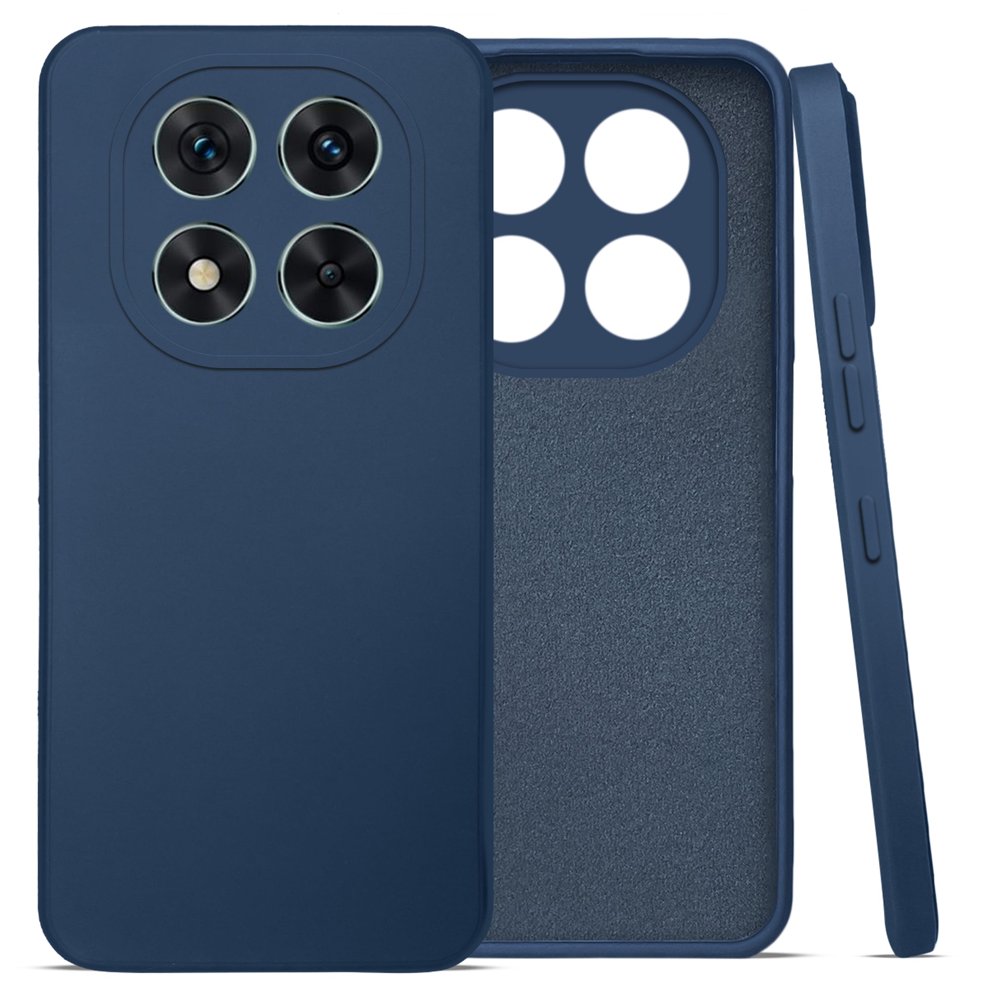 For Xiaomi Poco X7 Back Cover Case (Matte Finish Silicone with Inside Fiber cloth)