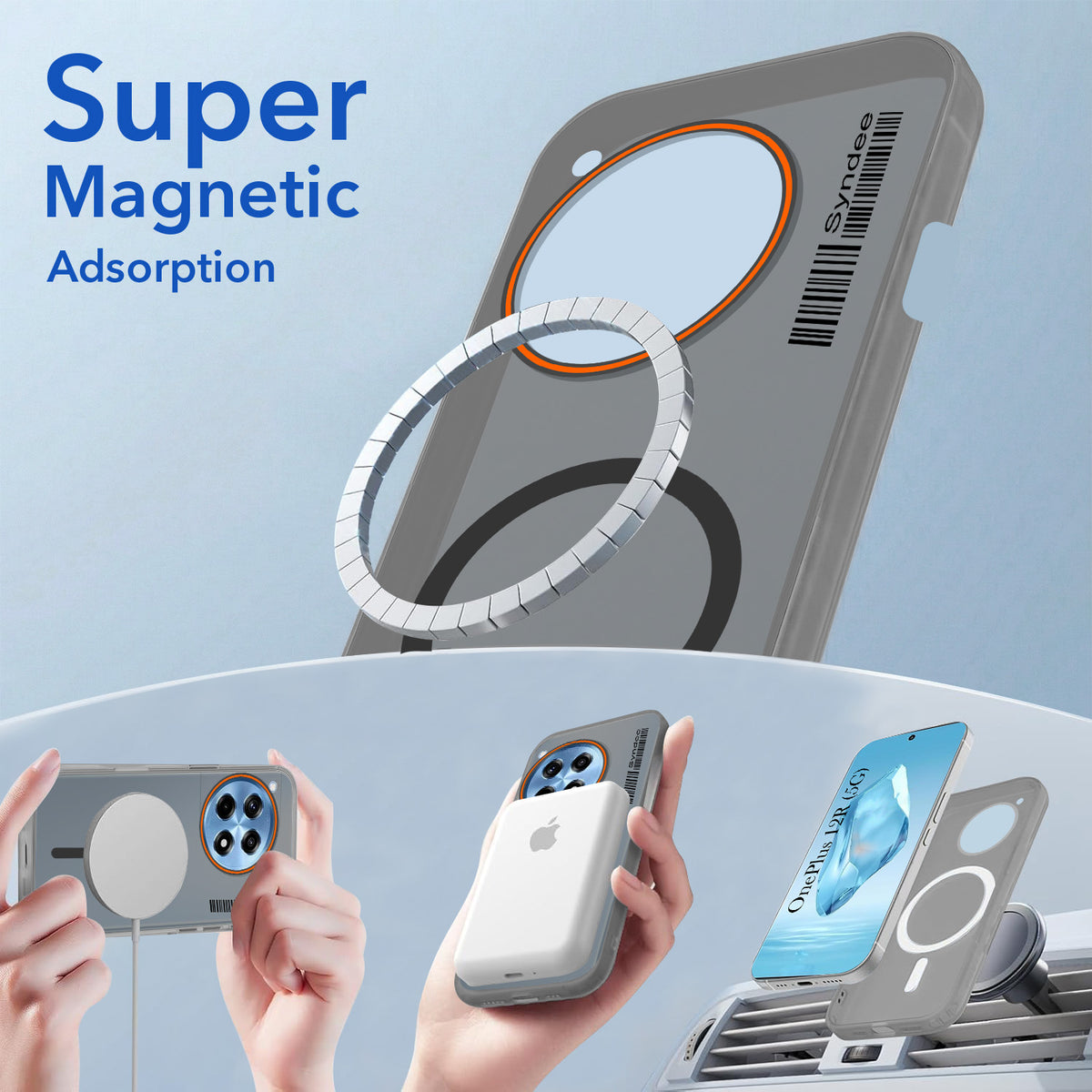 For OnePlus 12R 5G Back Cover Case (Soft Touch | Camera Bump Protection | MagSafe Compatible | Matte Finish)