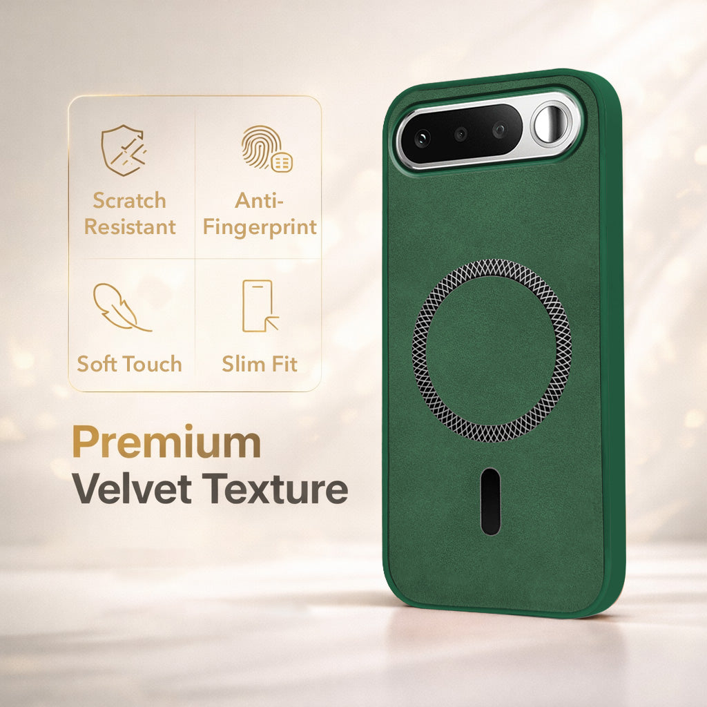 For Realme 16 Back Cover Case Leather Finish (MagSafe Compatible Wireless Charging | Soft Touch | Camera Bump Protection)