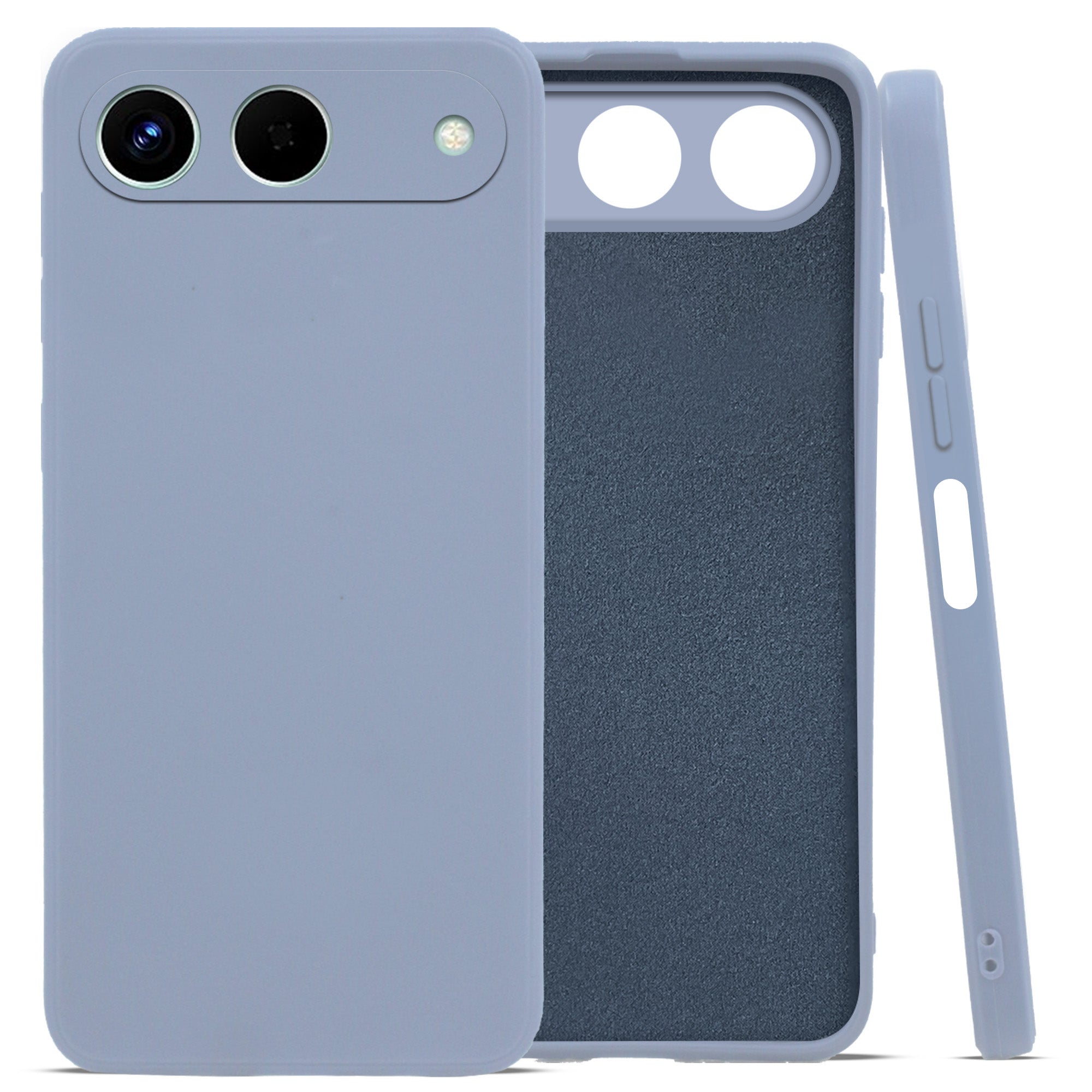 For Tecno Spark Go 5G Back Cover Case (Matte Finish Silicone with Inside Fiber cloth)