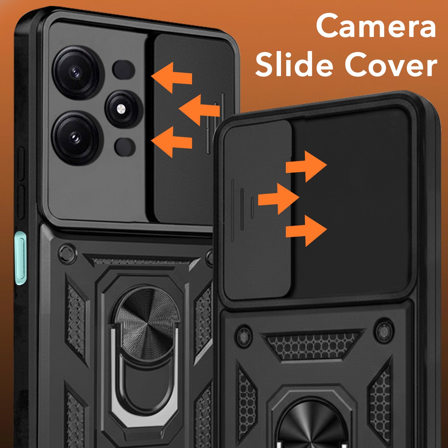 For Poco M6 Pro Back Cover Case (Hybrid Dual Armor Polycarbonate)