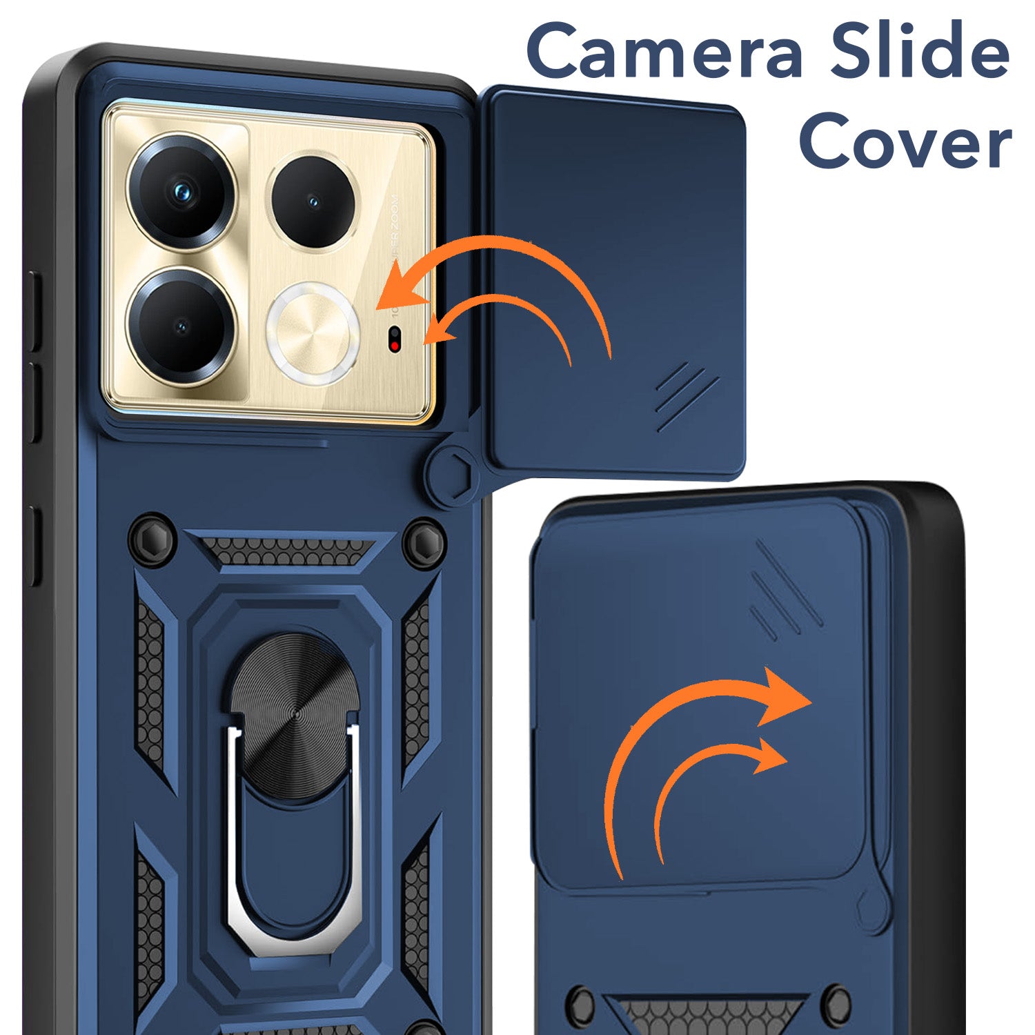 For Infinix Note 40 Back Cover Case (Hybrid Dual Armor Polycarbonate)