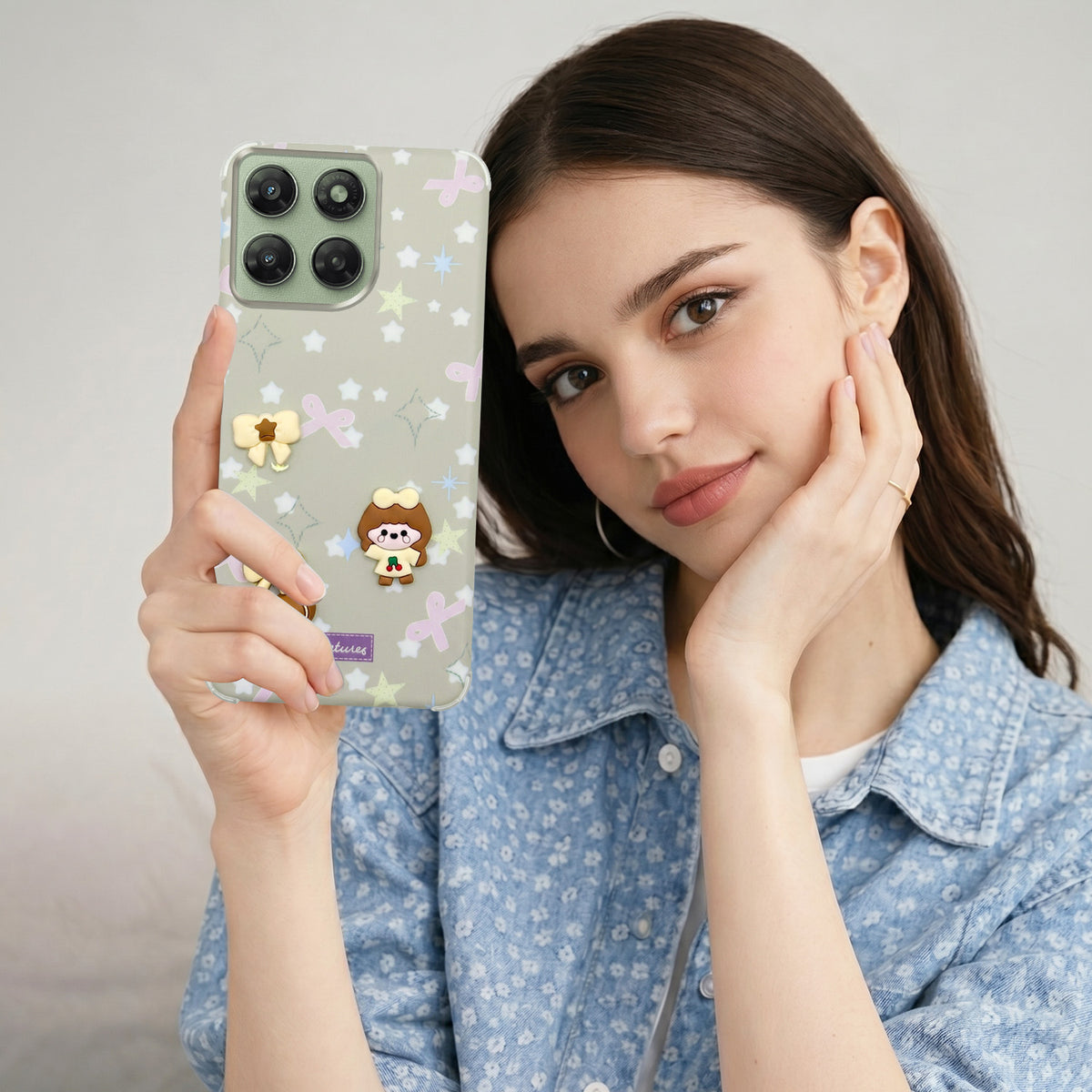 For Motorola Moto G77 Power Back Cover Case (3D Cute Cartoons | Hard Back Side Soft | Matte Premium Finish | HD Printing)