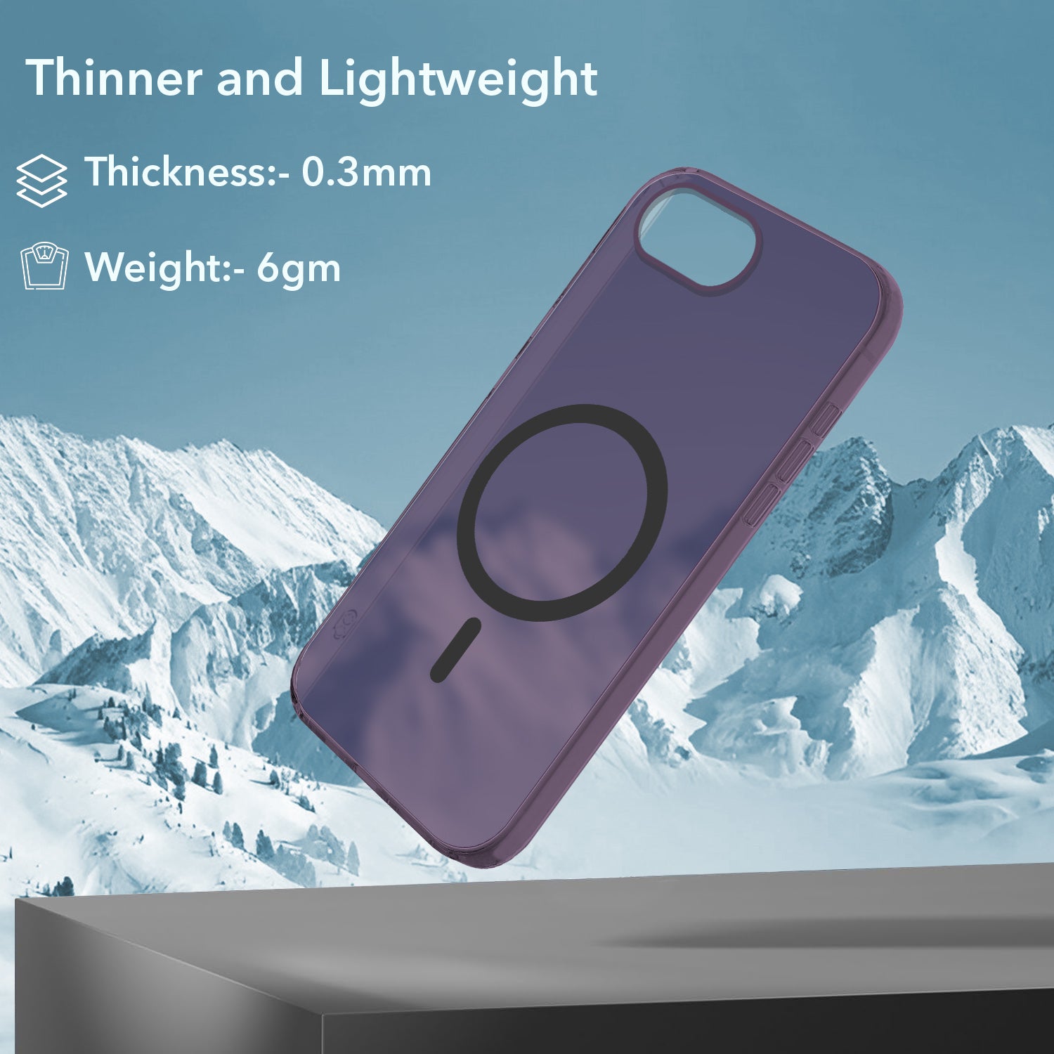 For iPhone 16e | iPhone 17e Back Cover Case (Frosted Matte Feel | MagSafe Compatible Wireless Charging | Polycarbonate Material)