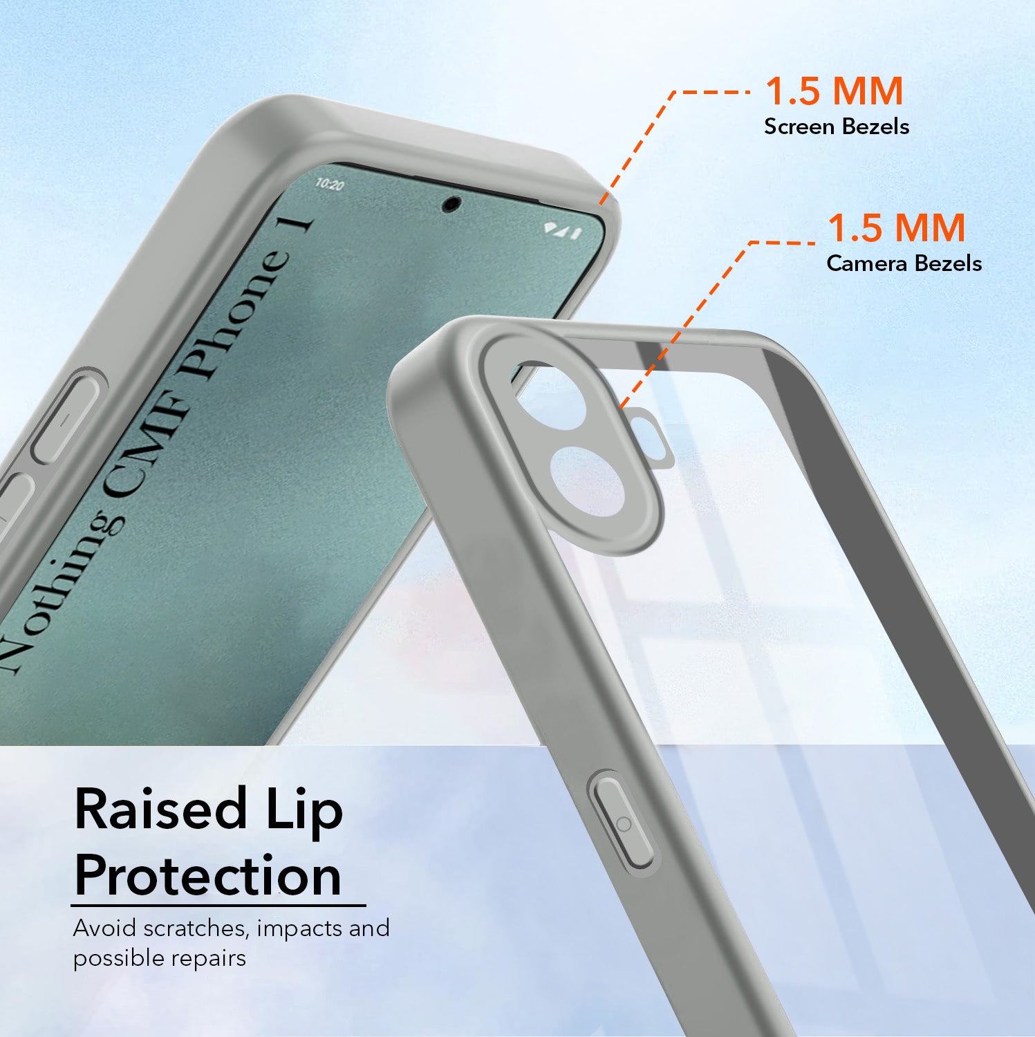 For Nothing CMF Phone 1 Back Cover Case Ultra-Hybrid (Lifetime Anti Yellow | Anti Scratch | Crystal Clear Shockproof)