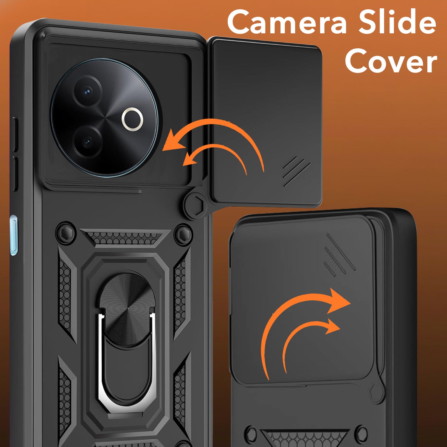 For Vivo Y39 Back Cover Case (Hybrid Dual Armor Polycarbonate)