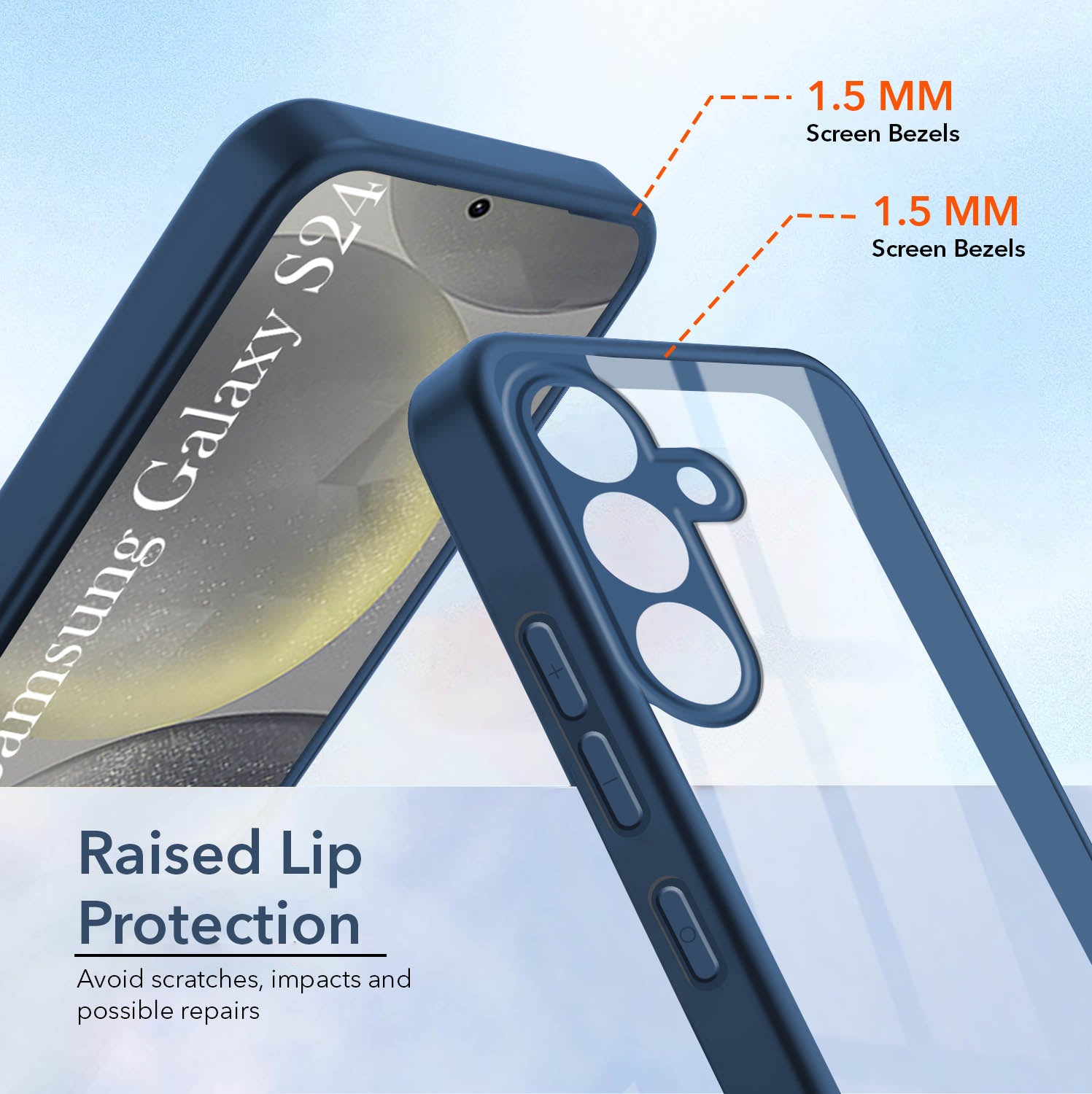 For Samsung Galaxy S24 Back Cover Case (Lifetime Anti Yellow | Anti Scratch | Crystal Clear Shockproof)