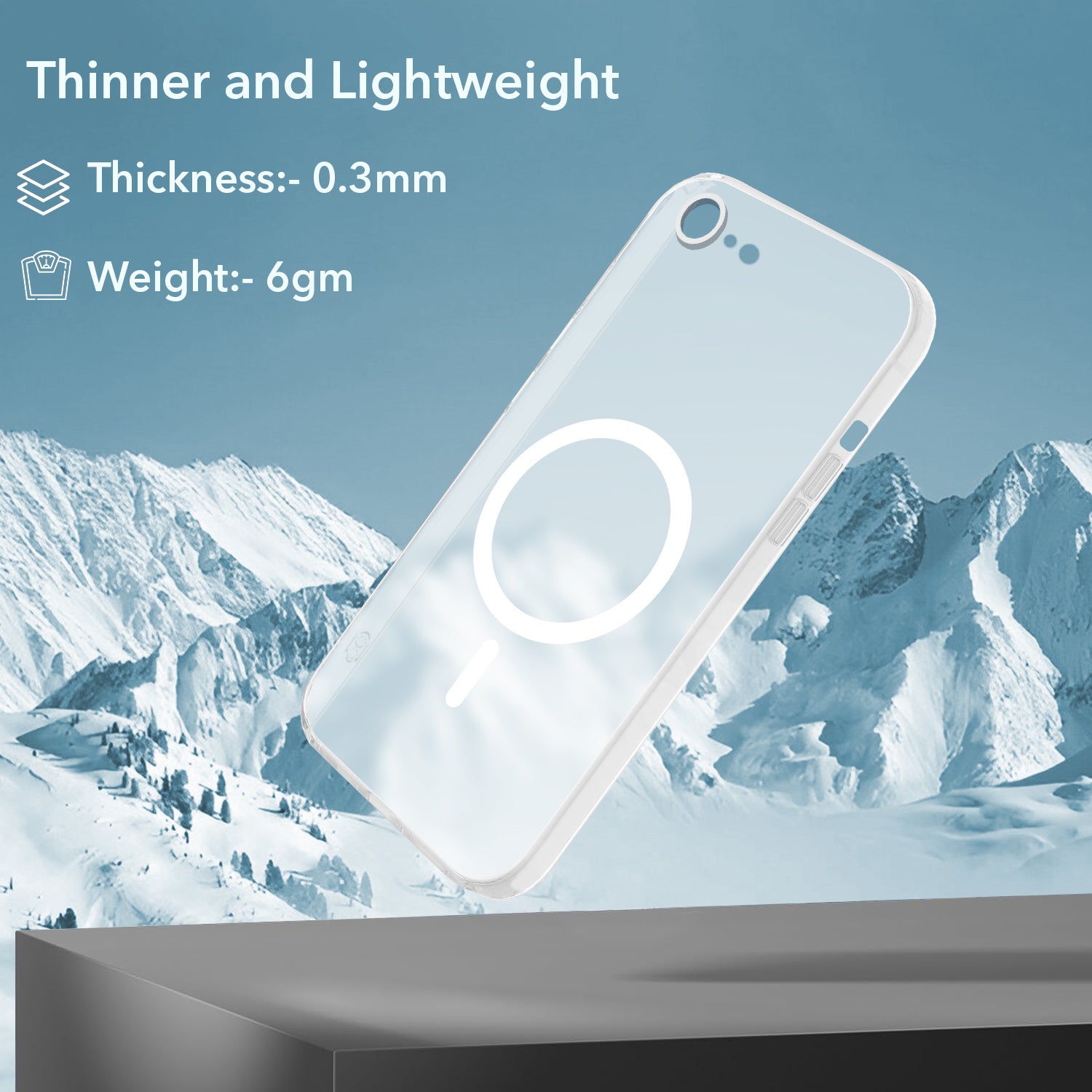 For iPhone SE 2020 | SE 2022 Back Cover Case (Frosted Matte Feel | MagSafe Compatible Wireless Charging | Polycarbonate Material)