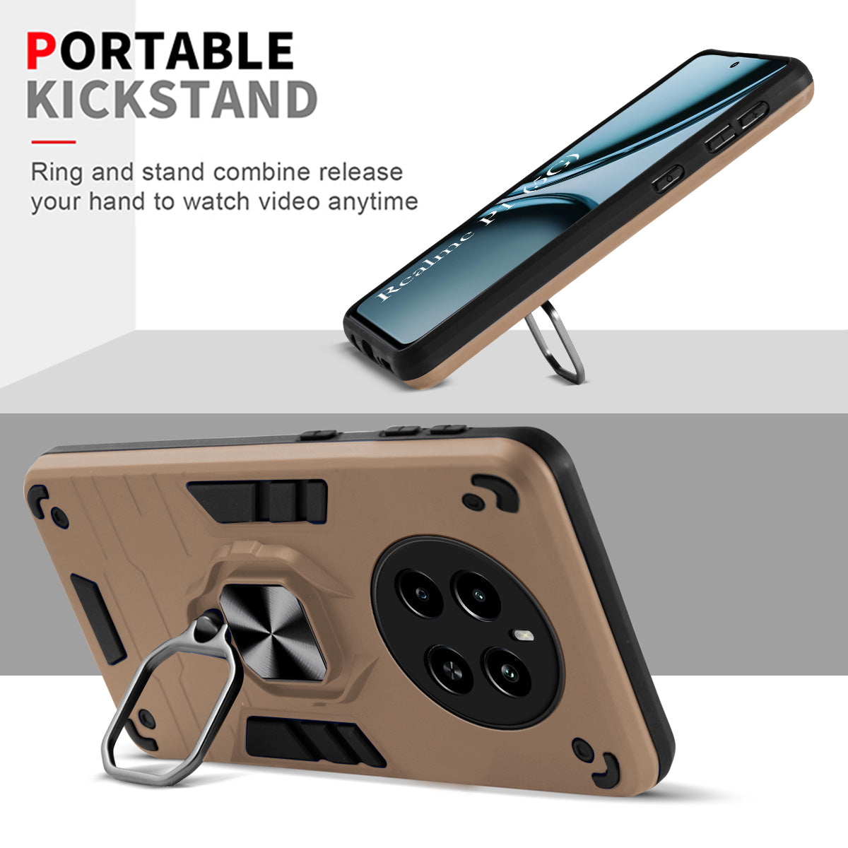 For Realme P1 5G Back Cover Case (Shockproof Polycarbonate Dual Layer Hybrid Armor)