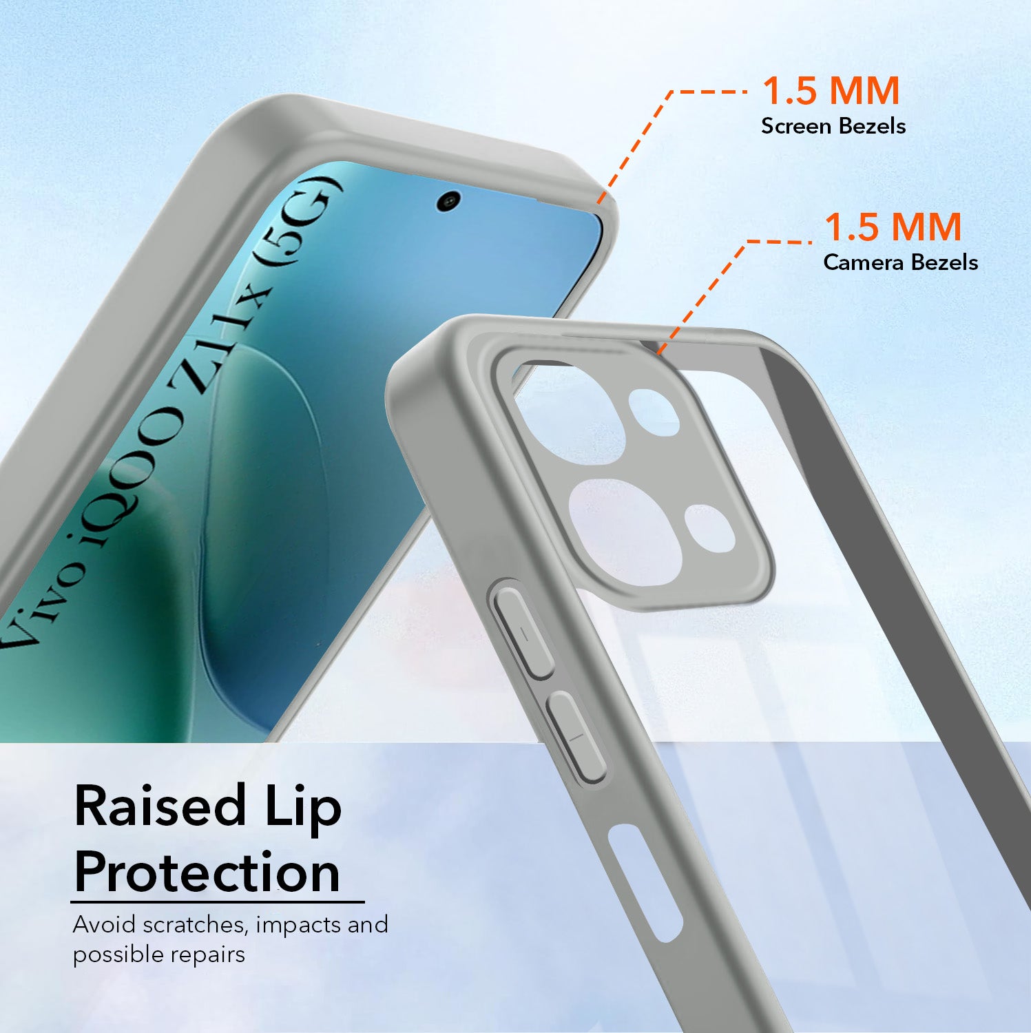 For Vivo iQOO Z11x 5G Back Cover Case Ultra-Hybrid (Lifetime Anti Yellow | Anti Scratch | Crystal Clear Shockproof)