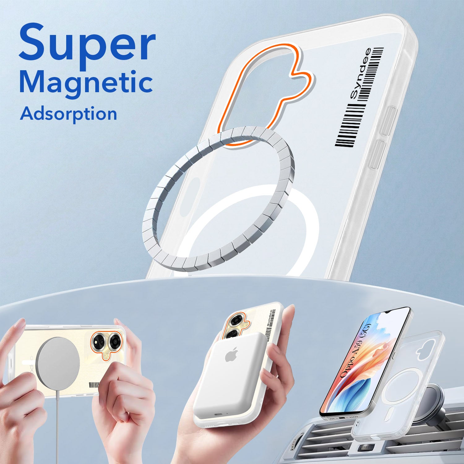 For Oppo A59 5G Back Cover Case (Soft Touch | Camera Bump Protection | MagSafe Compatible | Matte Finish)