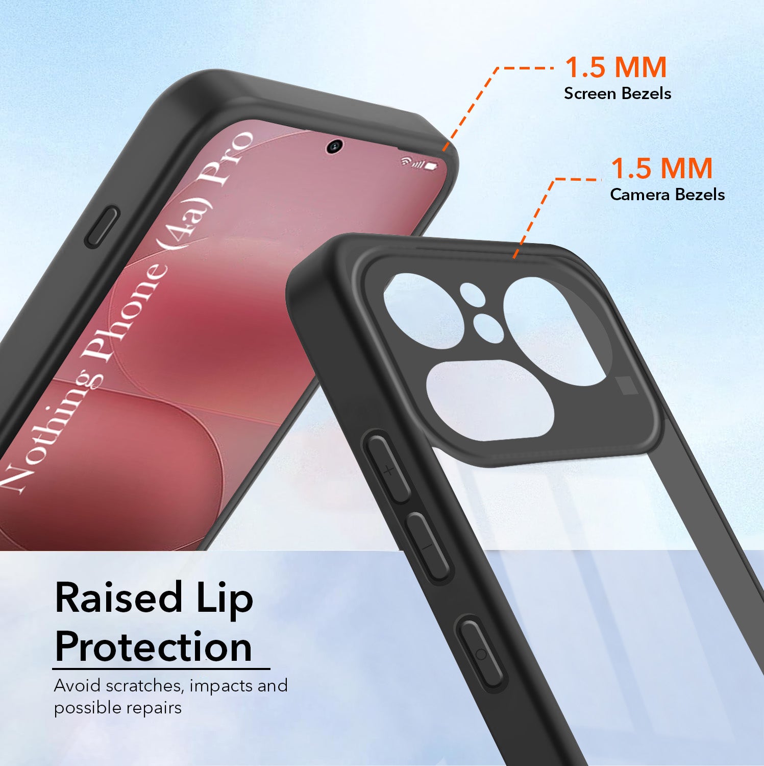 For Nothing Phone 4A Pro 5G Back Cover Case Ultra-Hybrid (Lifetime Anti Yellow | Anti Scratch | Crystal Clear Shockproof)