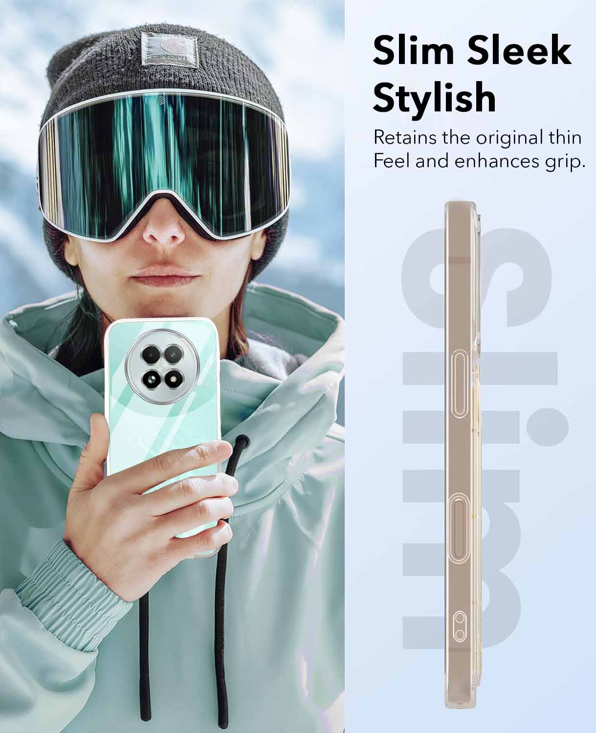 For Realme 13 Back Cover Case Lifetime Anti-Yellow Clear (Sleek Hard Crystal | Shockproof and Camera Protection)