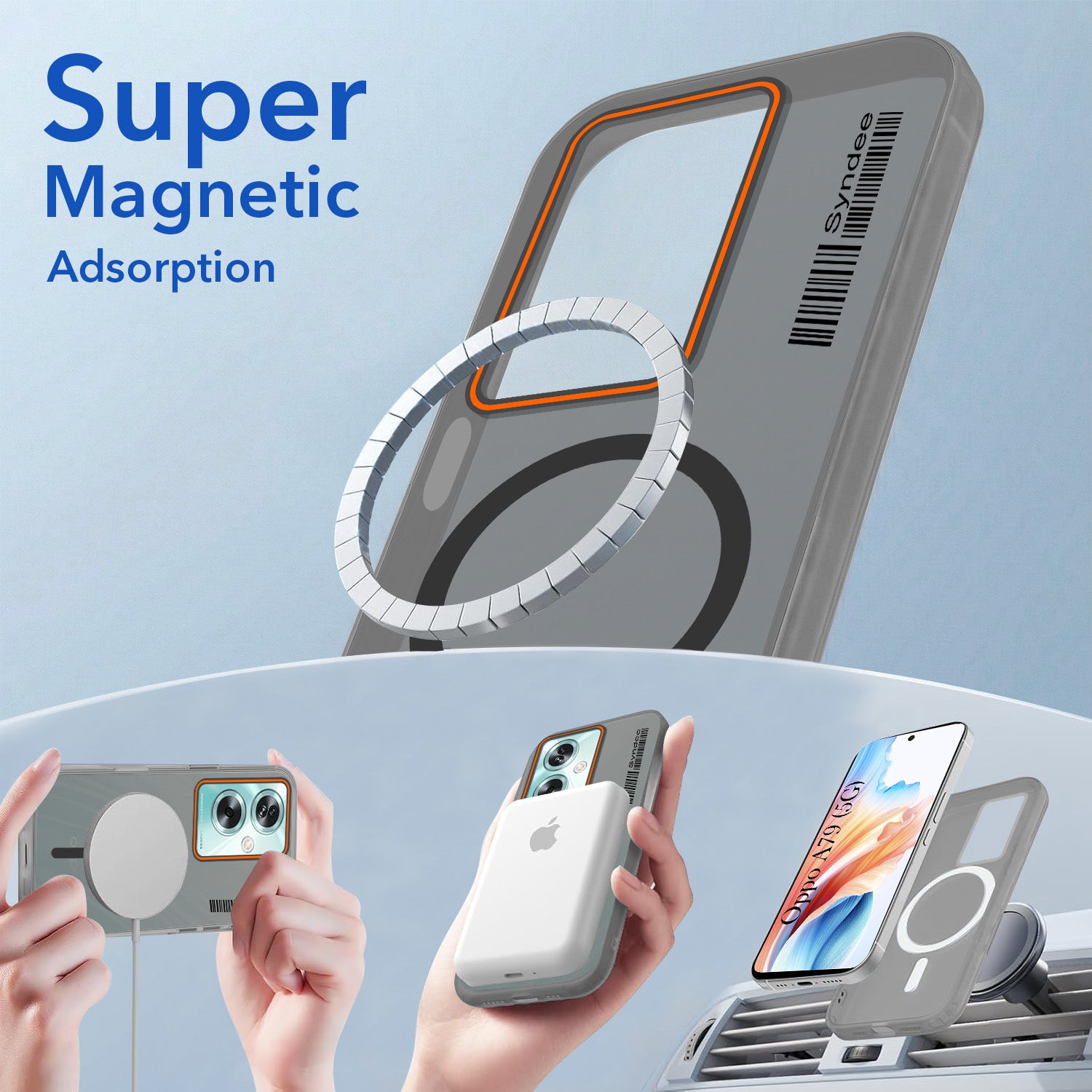 For Oppo A79 5G Back Cover Case (Soft Touch | Camera Bump Protection | MagSafe Compatible | Matte Finish)