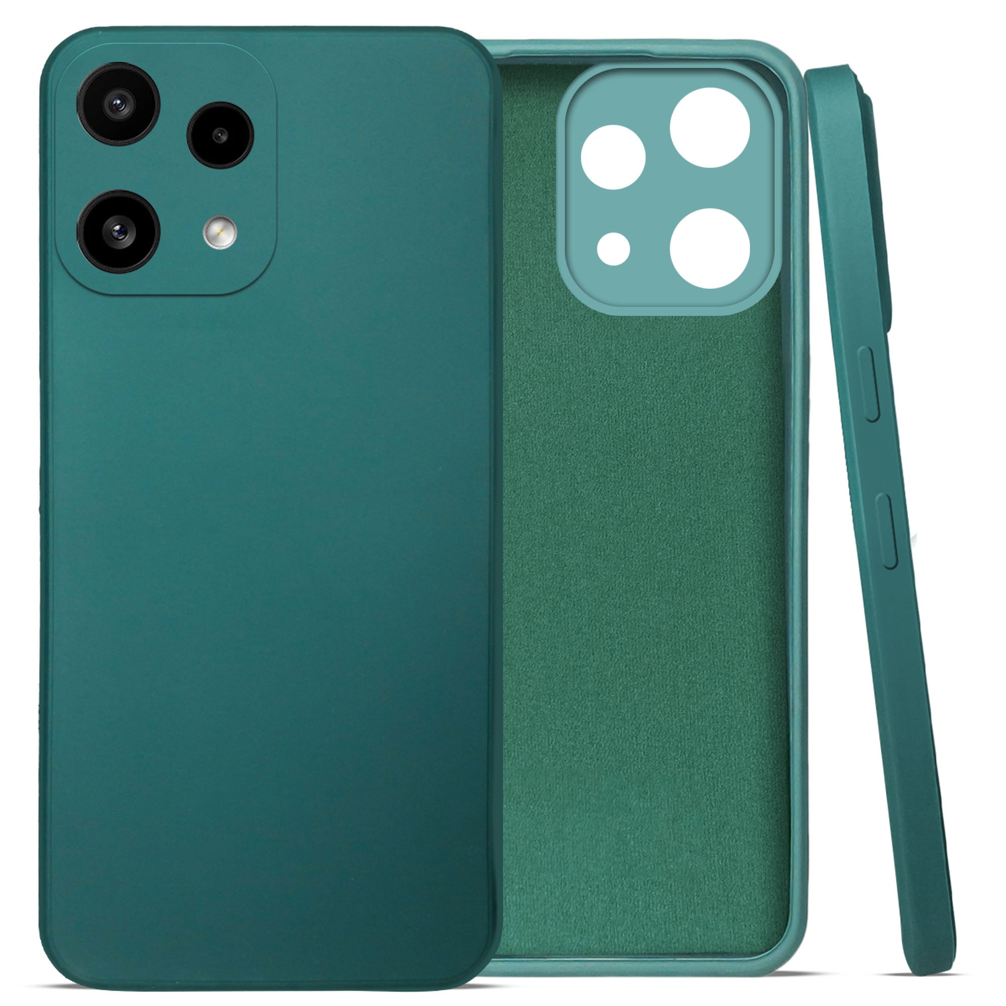 For Nothing Phone 3A Lite Back Cover Case (Matte Finish Silicone with Inside Fiber cloth)