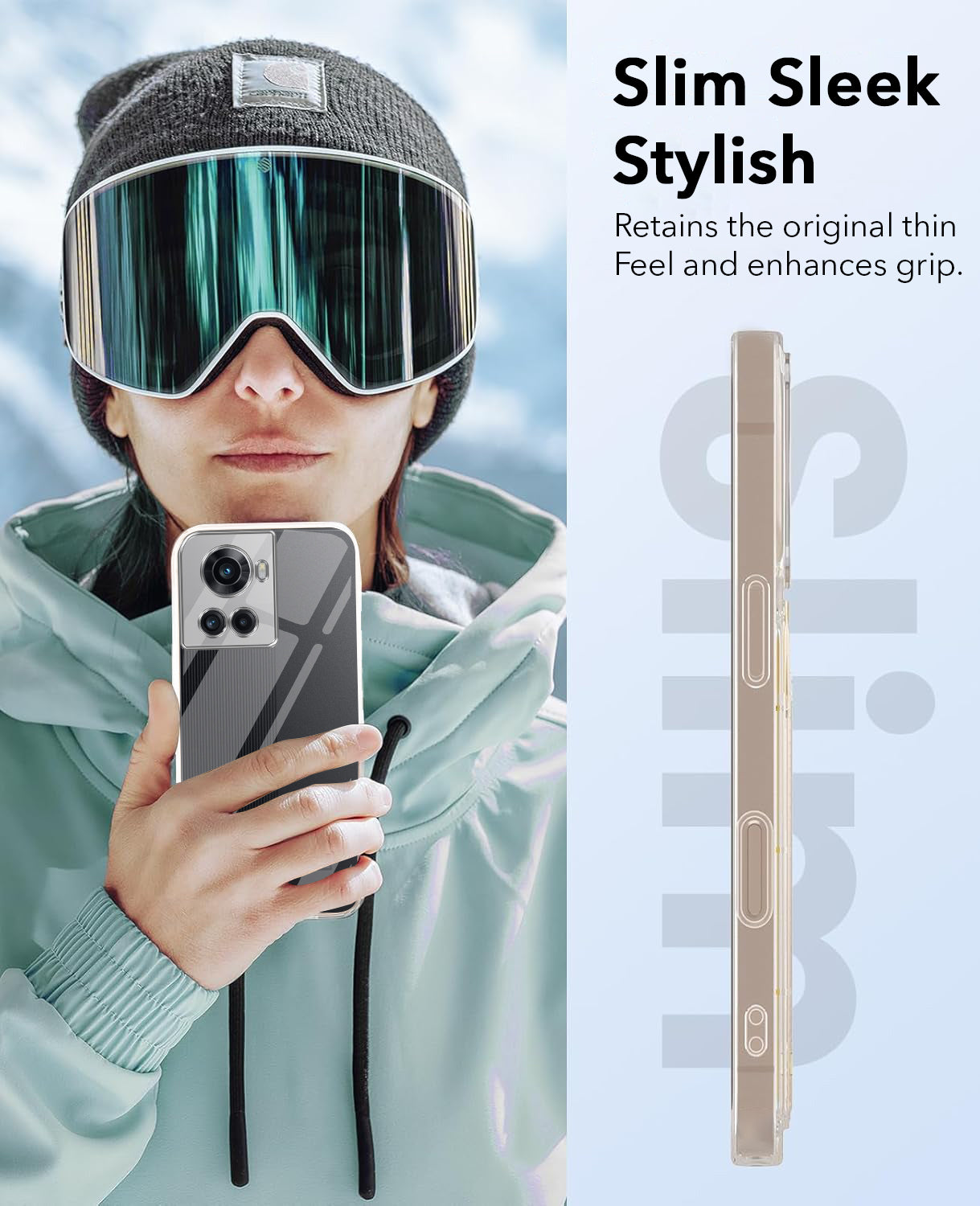 For OnePlus 10R Back Cover Case (Hard Anti Yellow Clear Case | Drop & Camera Protection | Shockproof Polycarbonate)
