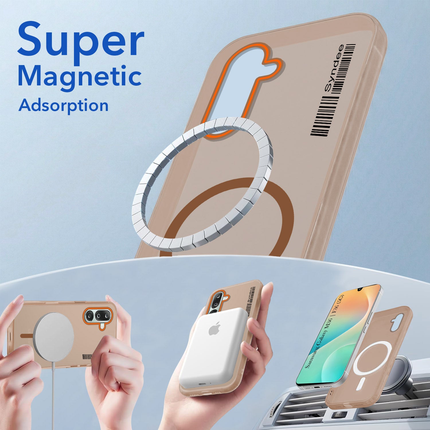 For Samsung Galaxy M36 | Samsung Galaxy F36 Back Cover Case (Soft Touch | Camera Bump Protection | MagSafe Compatible | Matte Finish)