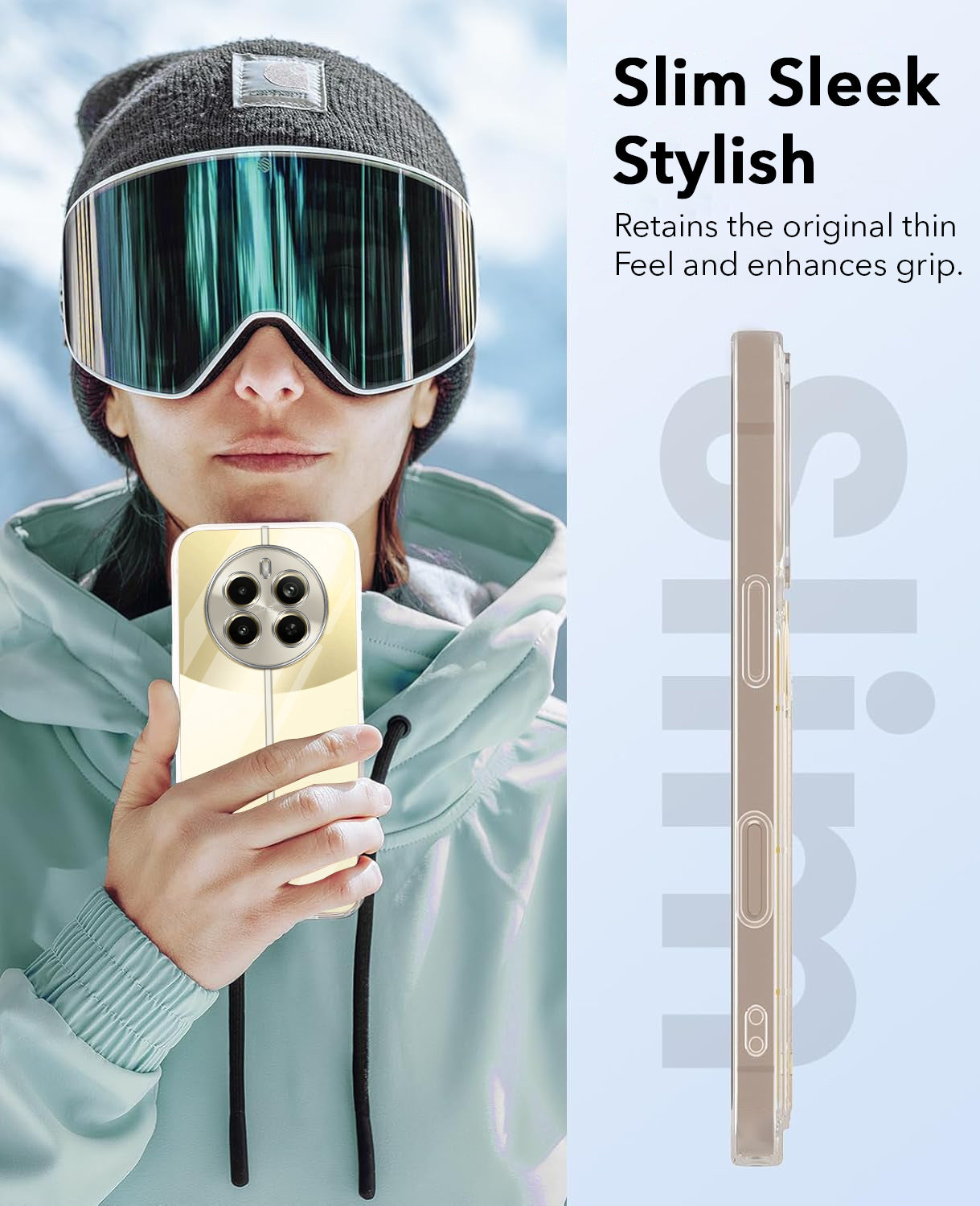 For Realme Narzo 70 Pro Back Cover Case (Hard Anti Yellow Clear Case | Drop & Camera Protection | Shockproof Polycarbonate)