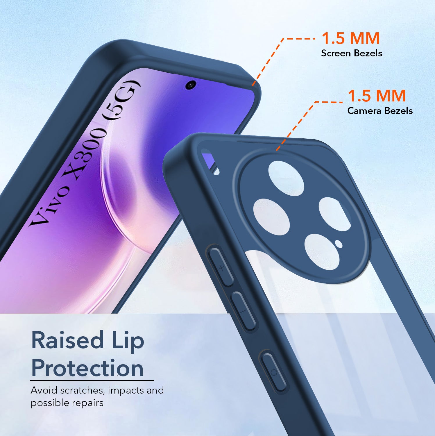 For Vivo X300 5G Back Cover Case Ultra-Hybrid (Lifetime Anti Yellow | Anti Scratch | Crystal Clear Shockproof)