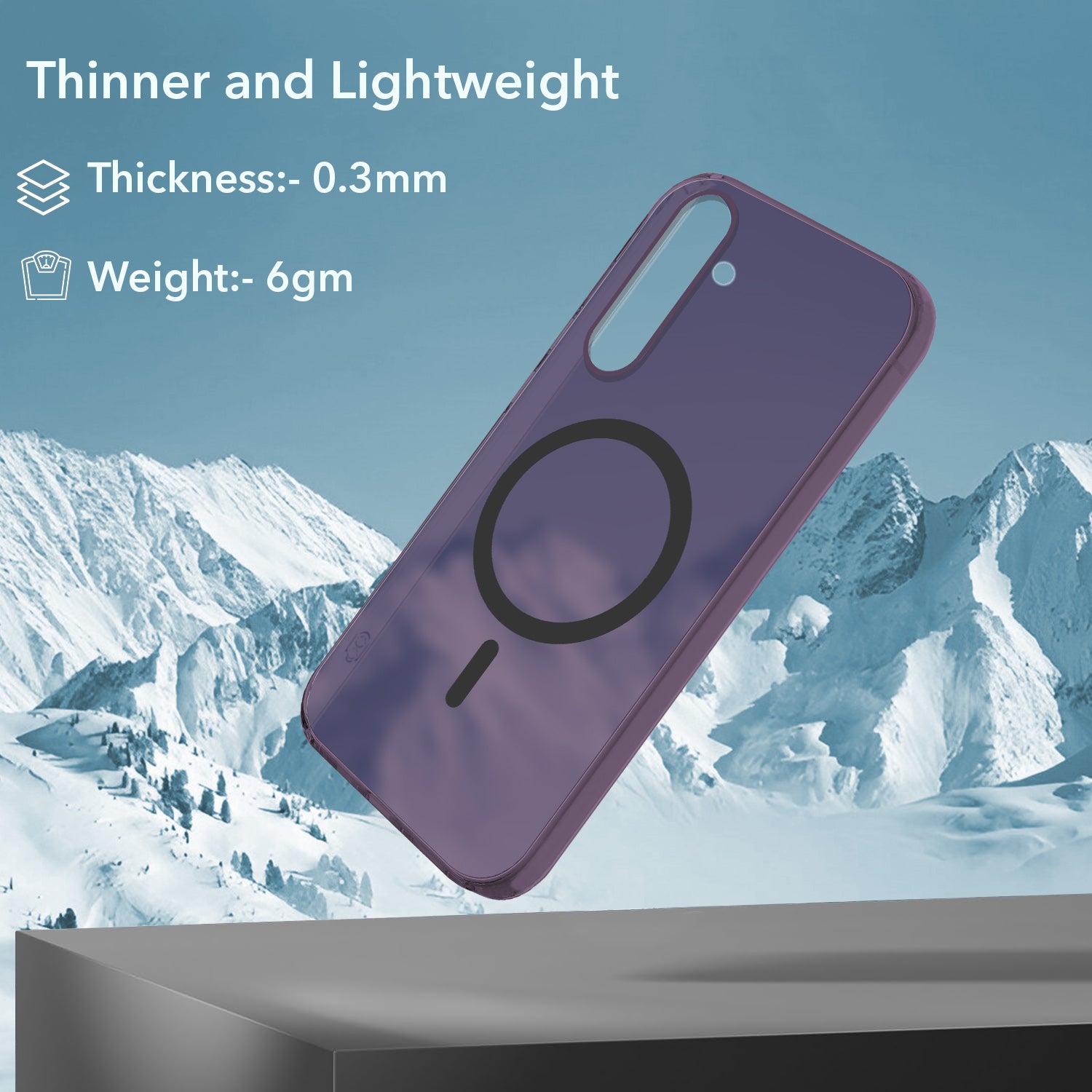For Samsung Galaxy S23 FE 5G Back Cover Case (Frosted Matte Feel | MagSafe Compatible Wireless Charging | Polycarbonate Material)
