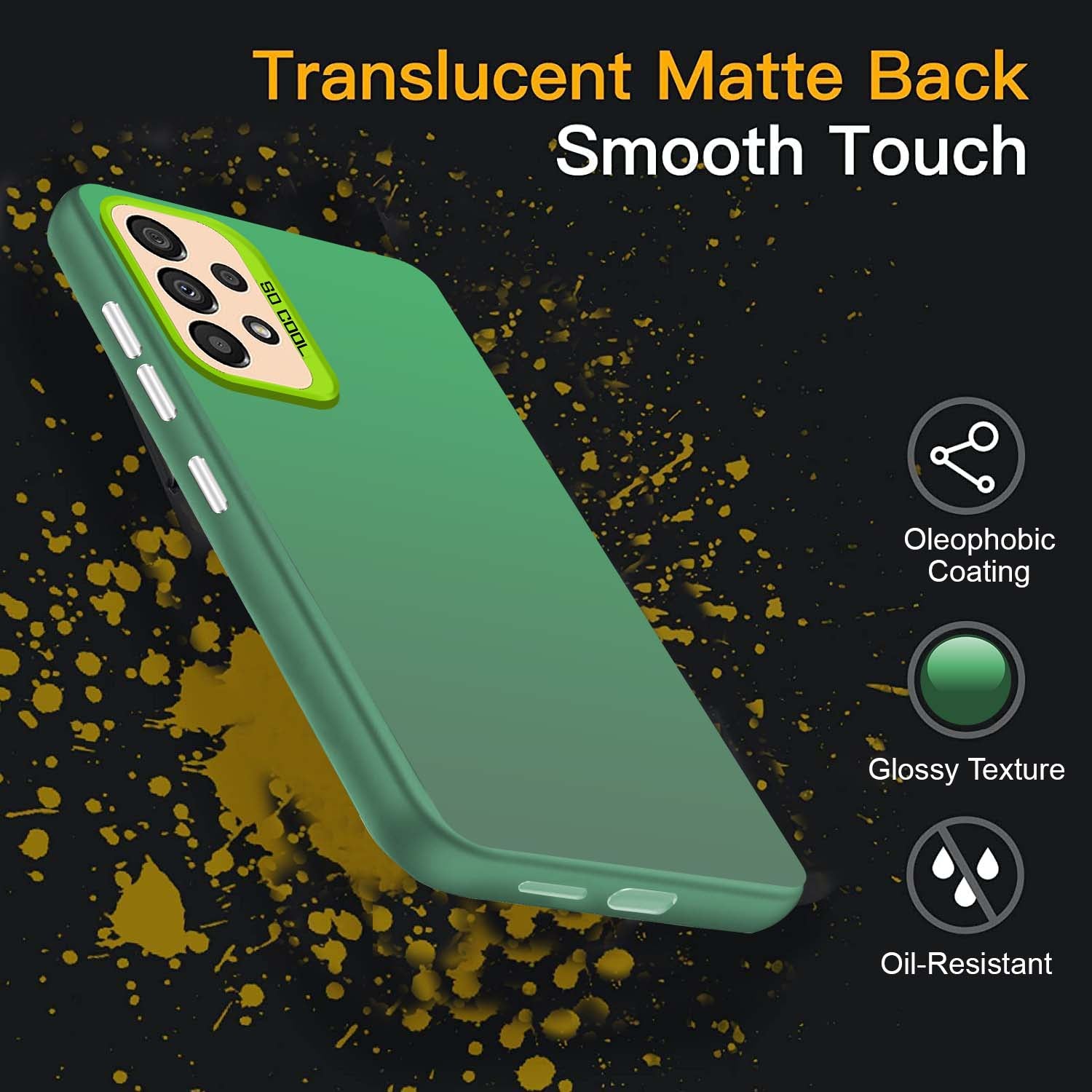 For Samsung Galaxy A33 5G Back Cover Case (Velvet Touch | Professional Glossy Finish | Camera Protection Bump)