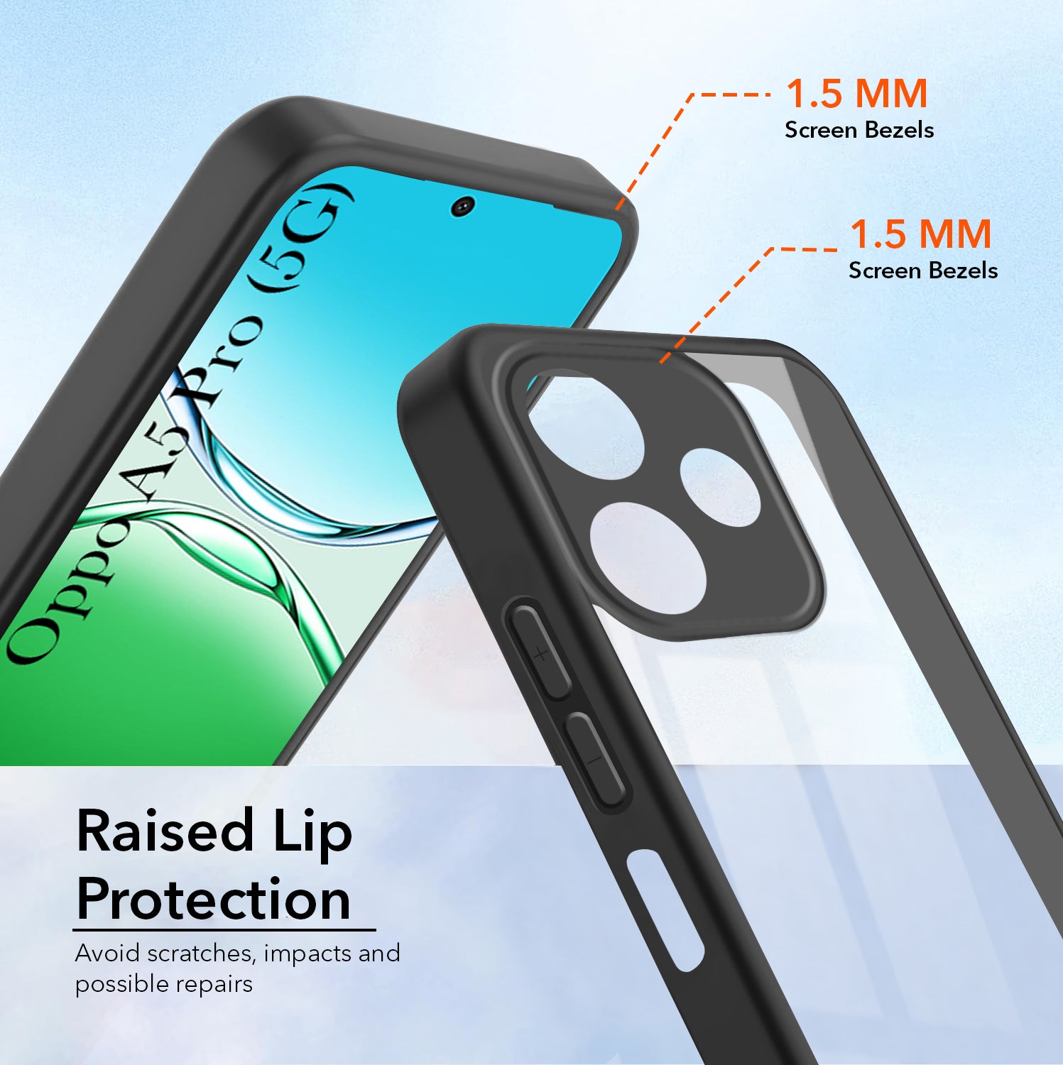 For Oppo A5 Pro Back Cover Case (Lifetime Anti Yellow | Anti Scratch | Crystal Clear Shockproof)