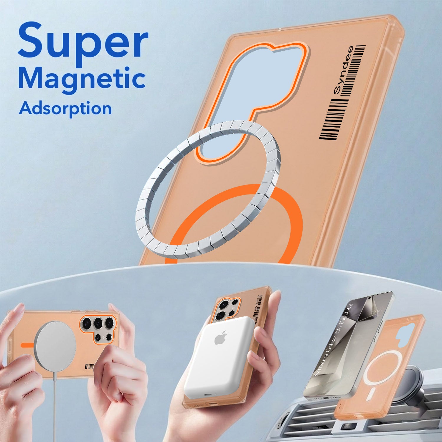 For Samsung Galaxy S24 Ultra Back Cover Case (Soft Touch | Camera Bump Protection | MagSafe Compatible | Matte Finish)