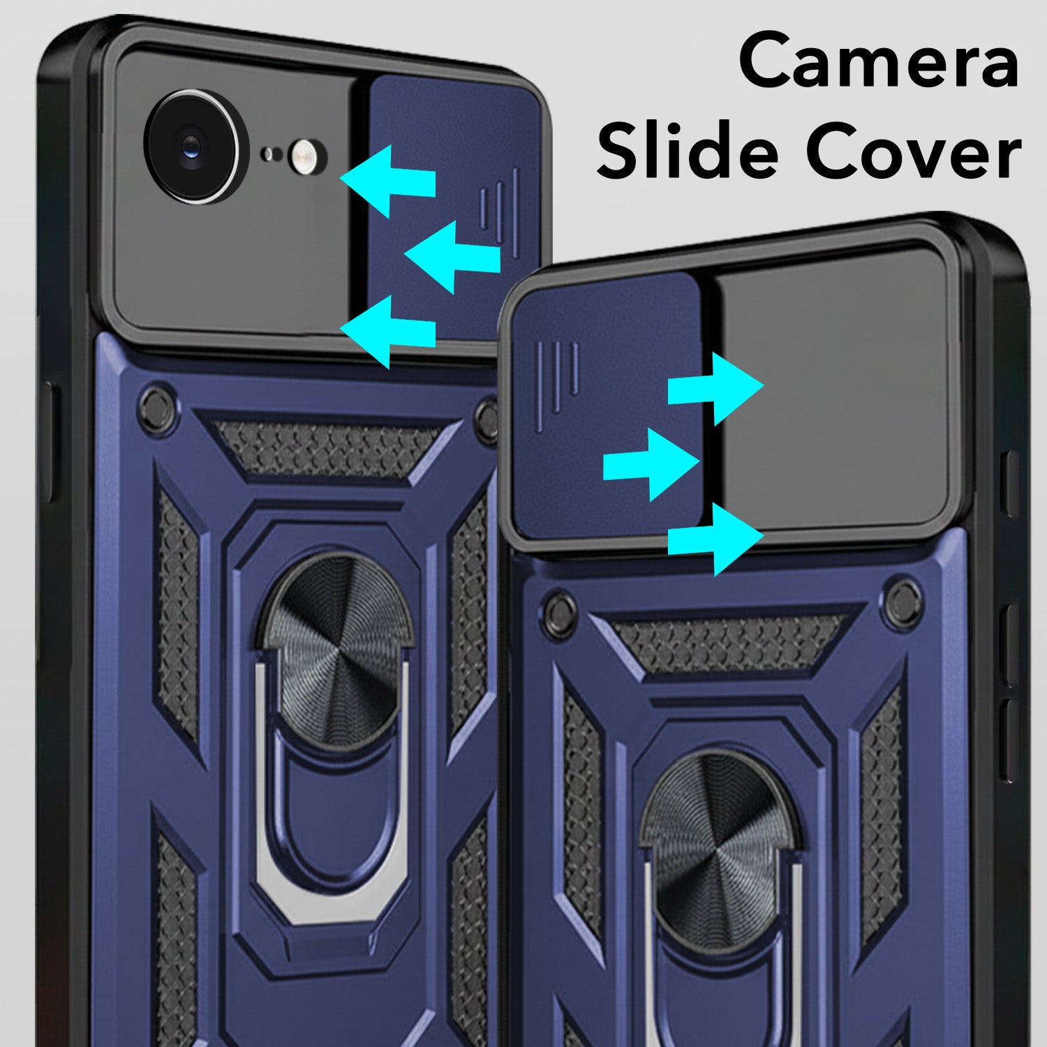 For iPhone 16e | iPhone 17e Back Cover Case (Hybrid Dual Armor Polycarbonate)