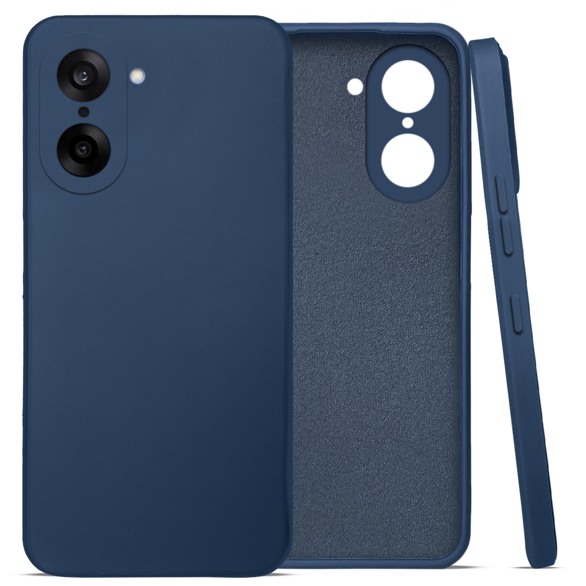For Oneplus Nord CE 5 Back Cover Case (Matte Finish Silicone with Inside Fiber cloth)