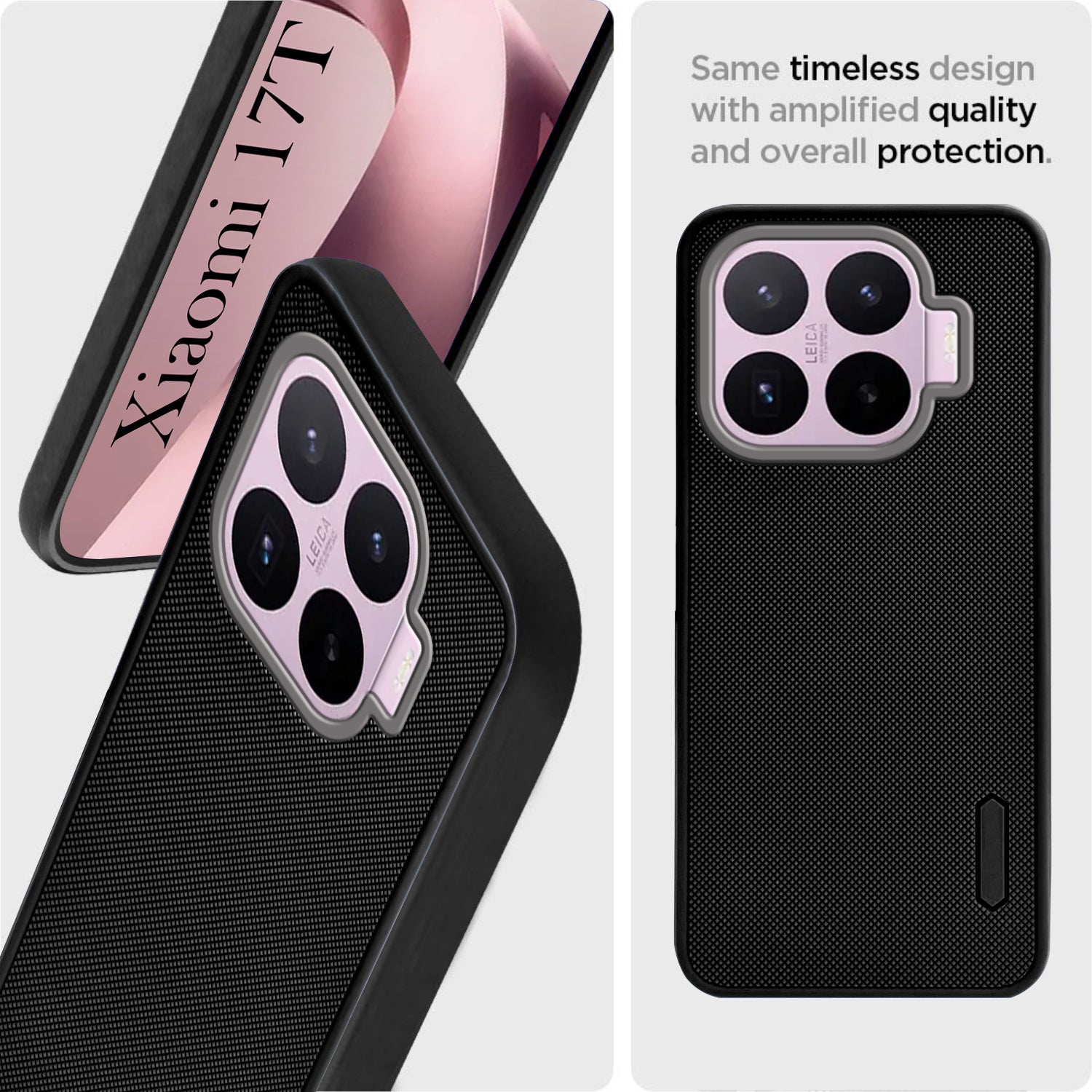 For XIAOMI 17T Back Cover Case Rubberised (Textured Grip Design| Micro-Fiber Cloth Inside | Slim and Light Weight | Soft Touch and Feel)