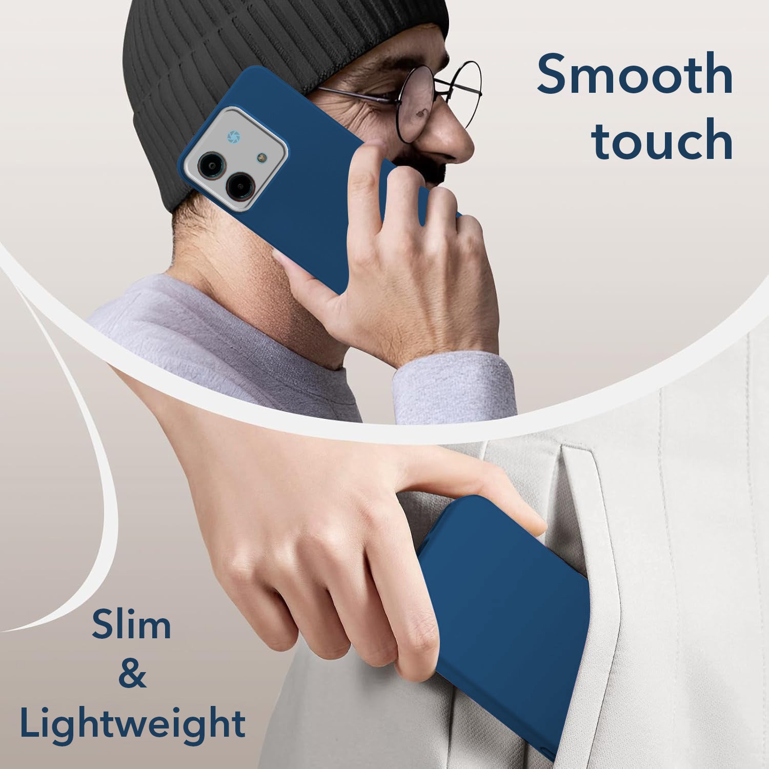 For Ai+ Nova 5G Back Cover Case ( Dual Color Matte Finish | Full Camera Protection | Sleek and Professional)