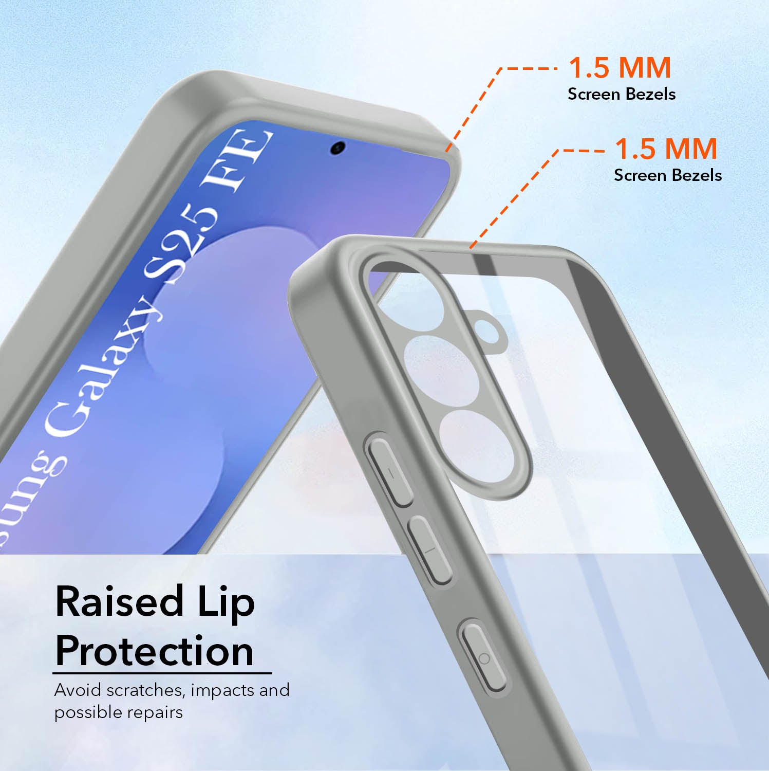 For Samsung Galaxy S25 FE Back Cover Case (Lifetime Anti Yellow | Anti Scratch | Crystal Clear Shockproof)