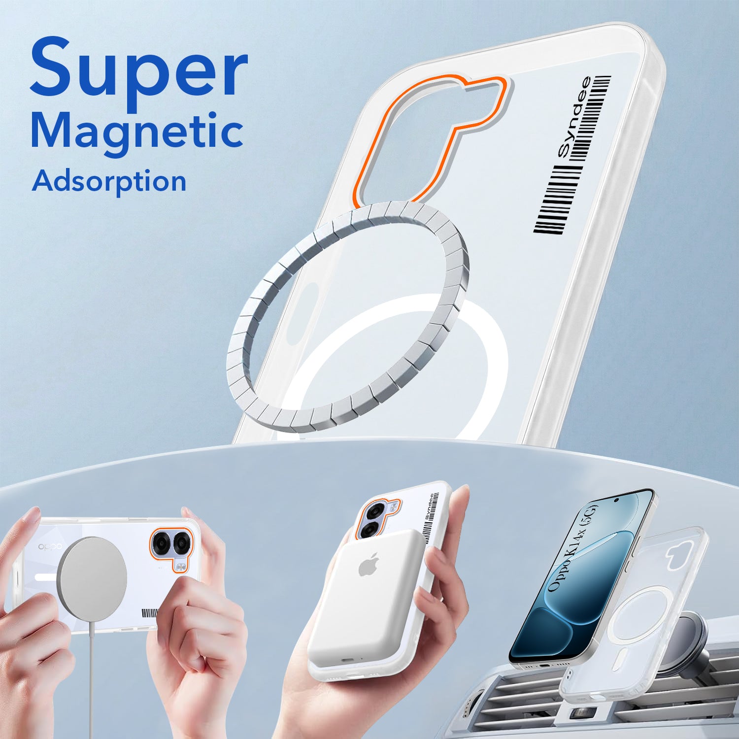 For Oppo K14x 5G Back Cover Case (Soft Touch | Camera Bump Protection | MagSafe Compatible | Matte Finish)