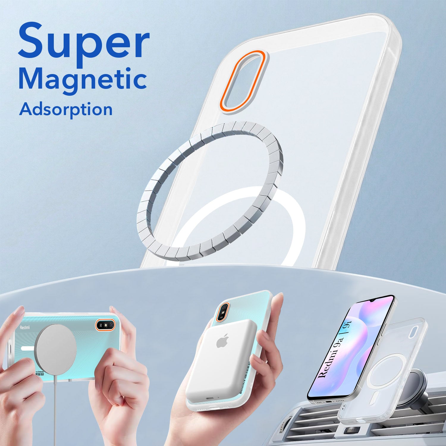 For Xiaomi Mi Redmi 9A | Redmi 9i Back Cover Case (Soft Touch | Camera Bump Protection | MagSafe Compatible | Matte Finish)