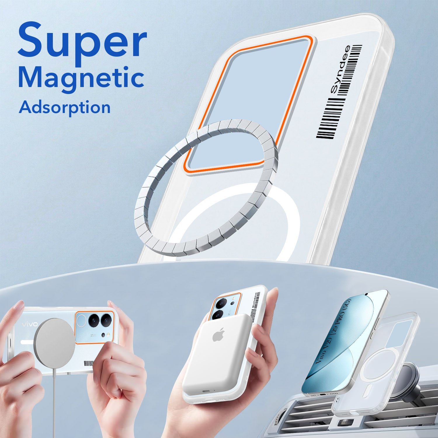 For Vivo V29 | Vivo V29 Pro 5G Back Cover Case (Soft Touch | Camera Bump Protection | MagSafe Compatible | Matte Finish)