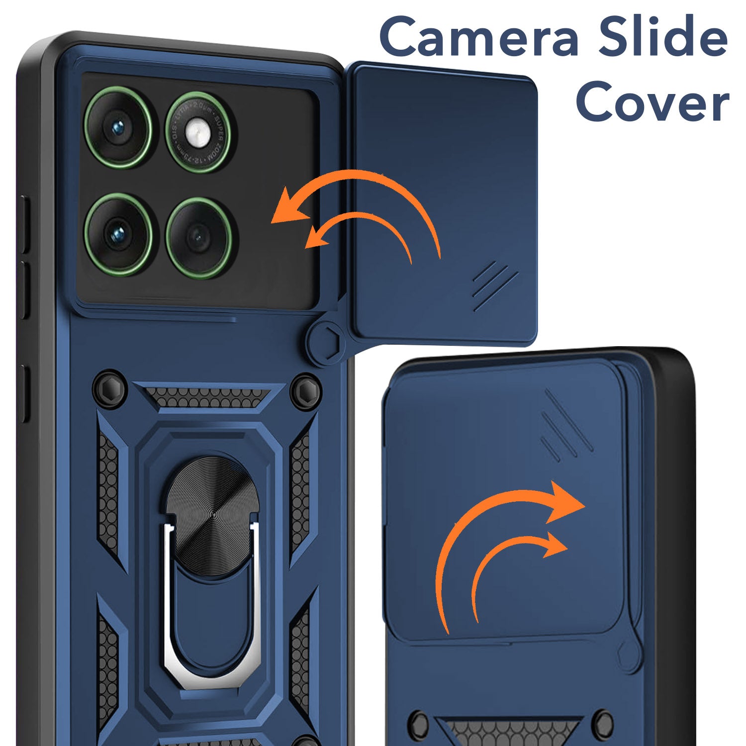 For Motorola Moto Edge 60 Back Cover Case (Hybrid Dual Armor Polycarbonate)