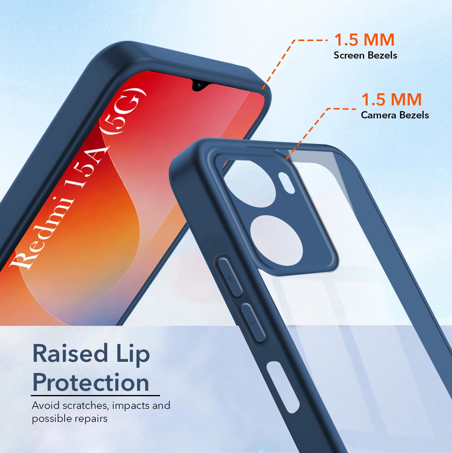 For Redmi 15A 5G Back Cover Case Ultra-Hybrid (Lifetime Anti Yellow | Anti Scratch | Crystal Clear Shockproof)