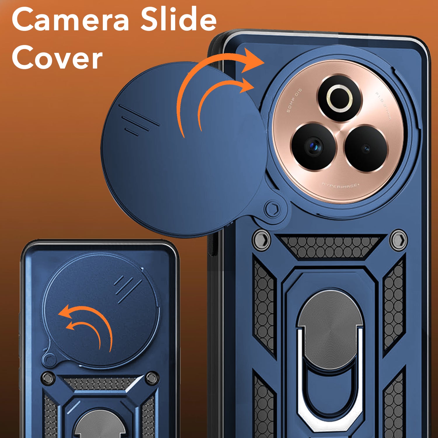 For Realme P3 Pro Back Cover Case (Hybrid Dual Armor Polycarbonate)