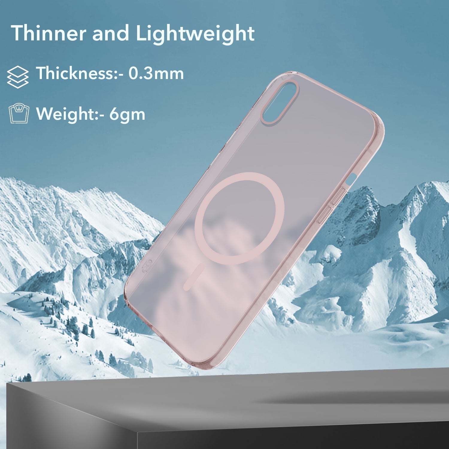 For Apple iPhone Xs Max Back Cover Case (Frosted Matte Feel | MagSafe Compatible Wireless Charging | Polycarbonate Material)