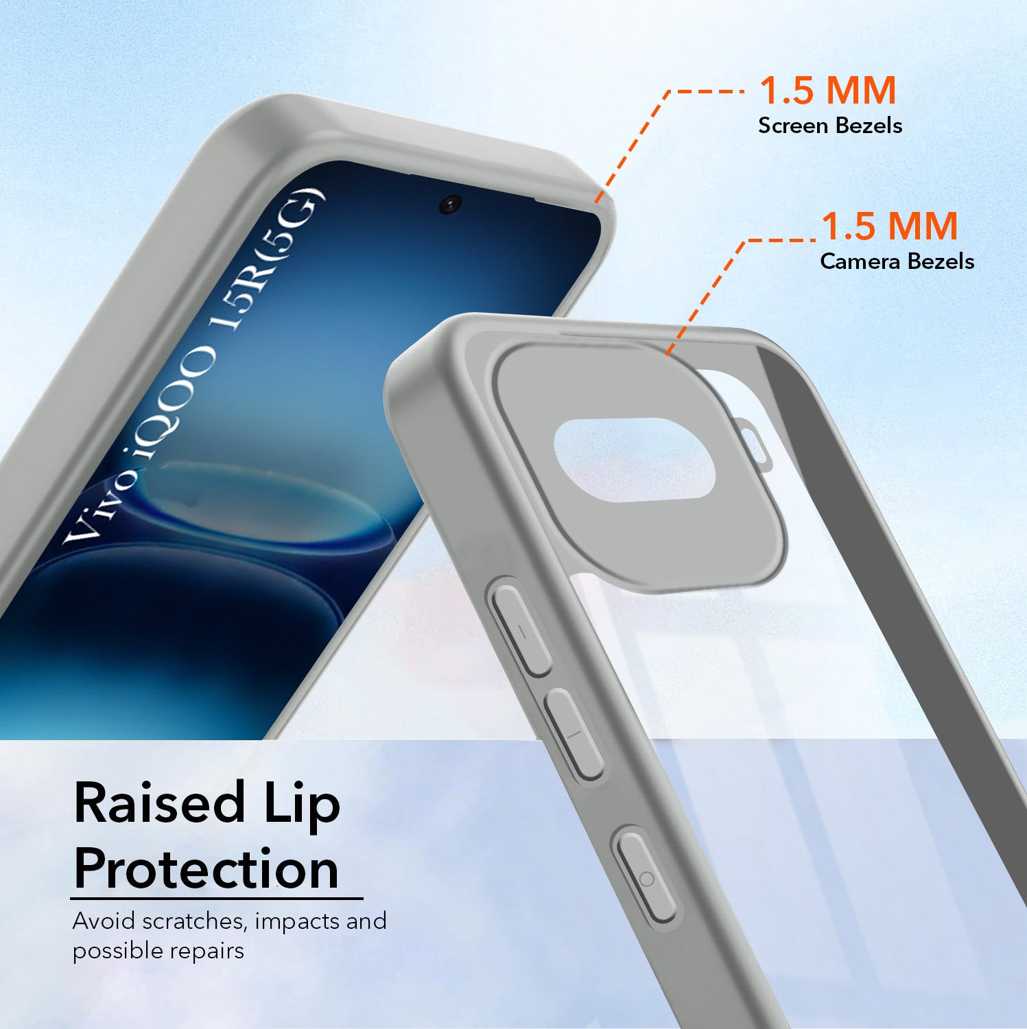 For Vivo iQOO 15R 5G Back Cover Case Ultra-Hybrid (Lifetime Anti Yellow | Anti Scratch | Crystal Clear Shockproof)