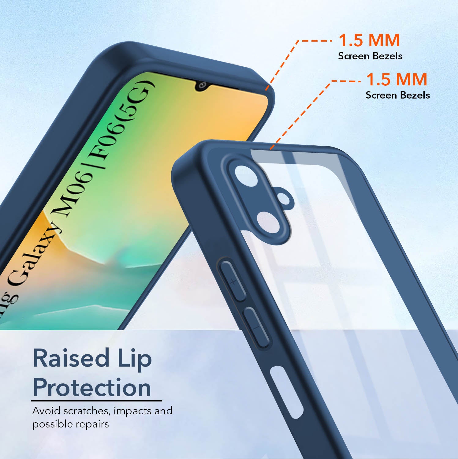 For Samsung Galaxy F06 | Samsung Galaxy M06 Back Cover Case (Lifetime Anti Yellow | Anti Scratch | Crystal Clear Shockproof)