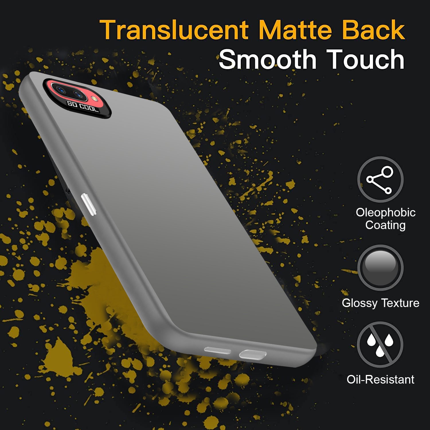For Realme C1 Hard Back Cover Case (Velvet Touch | Professional Glossy Finish | Camera Protection Bump)