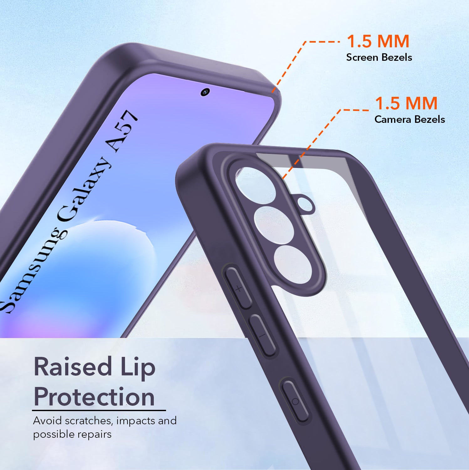 For Samsung Galaxy A57 5G Back Cover Case Ultra-Hybrid (Lifetime Anti Yellow | Anti Scratch | Crystal Clear Shockproof)